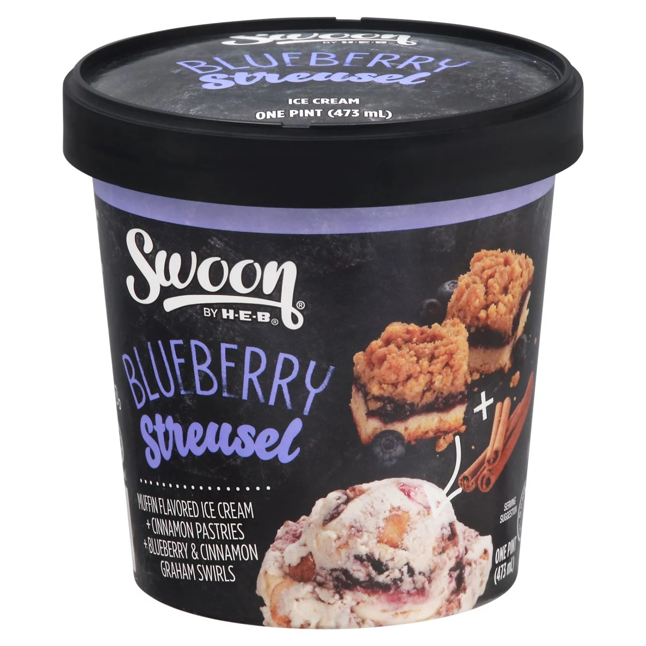 Swoon by HEB Blueberry Streusel Ice Cream Shop Ice Cream at HEB