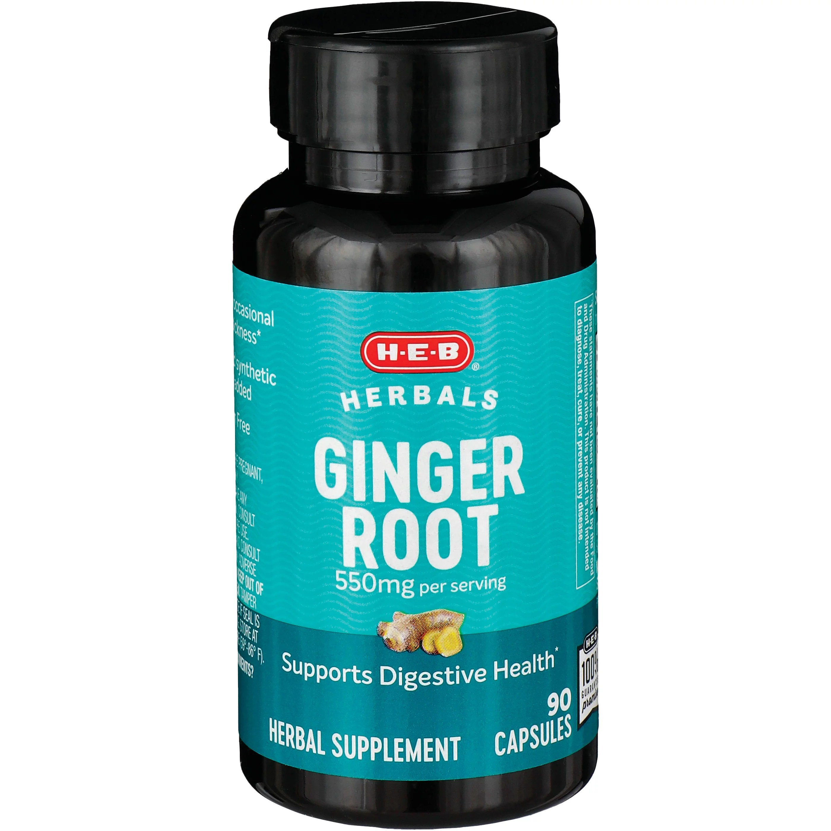 HEB Herbals Ginger Root Capsules 550 mg Shop Vitamins
