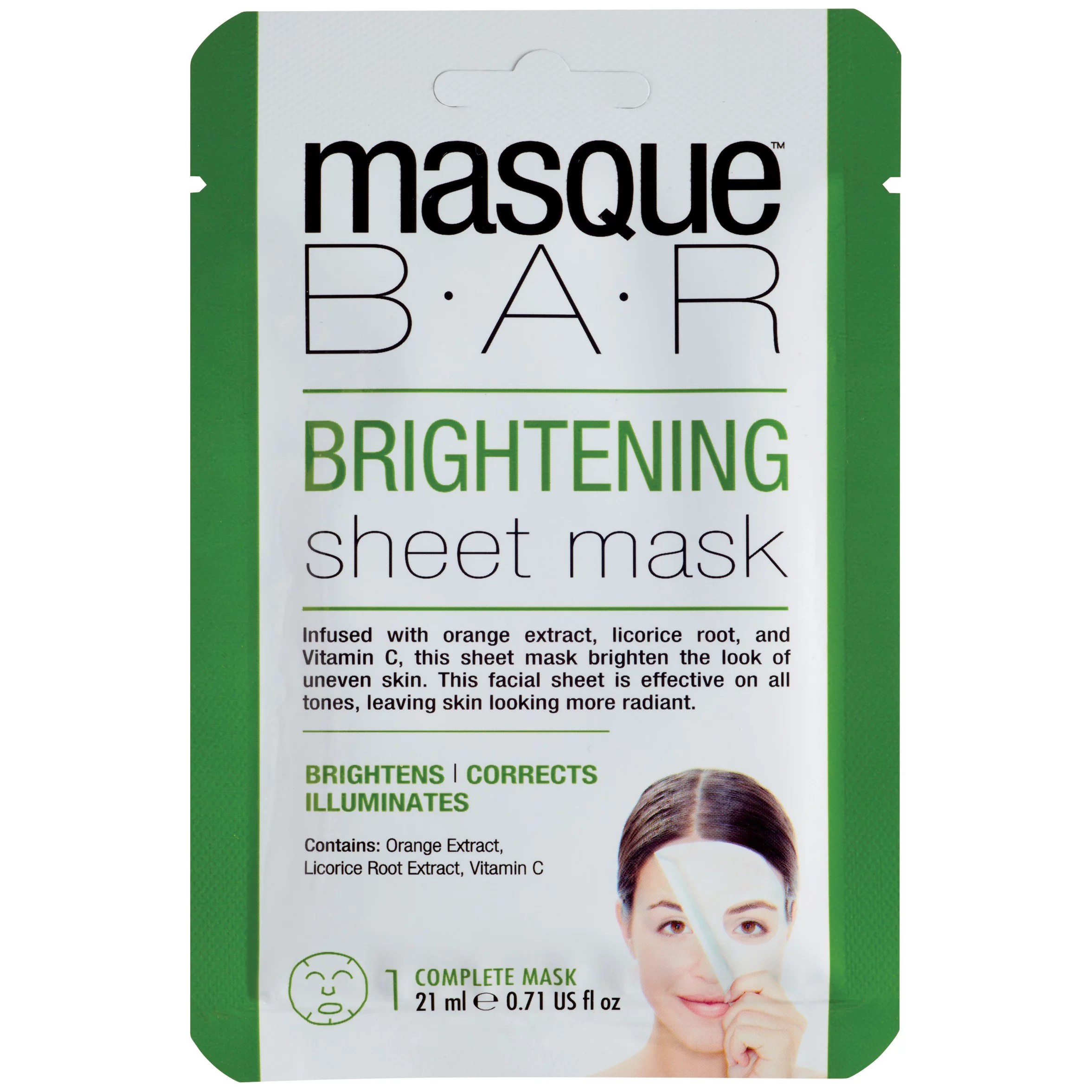 Masque Bar Brightening Sheet Mask Shop Facial Masks & Treatments at HEB