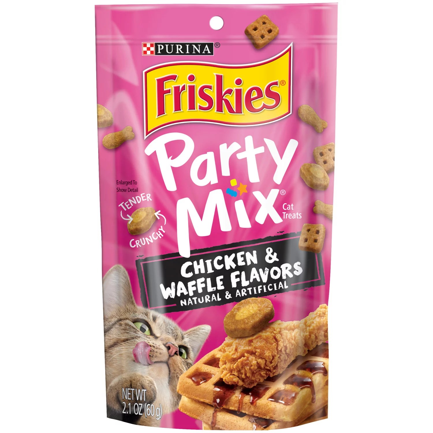 Purina Friskies Party Mix Chicken & Waffle Cat Treats Shop Cats at HEB