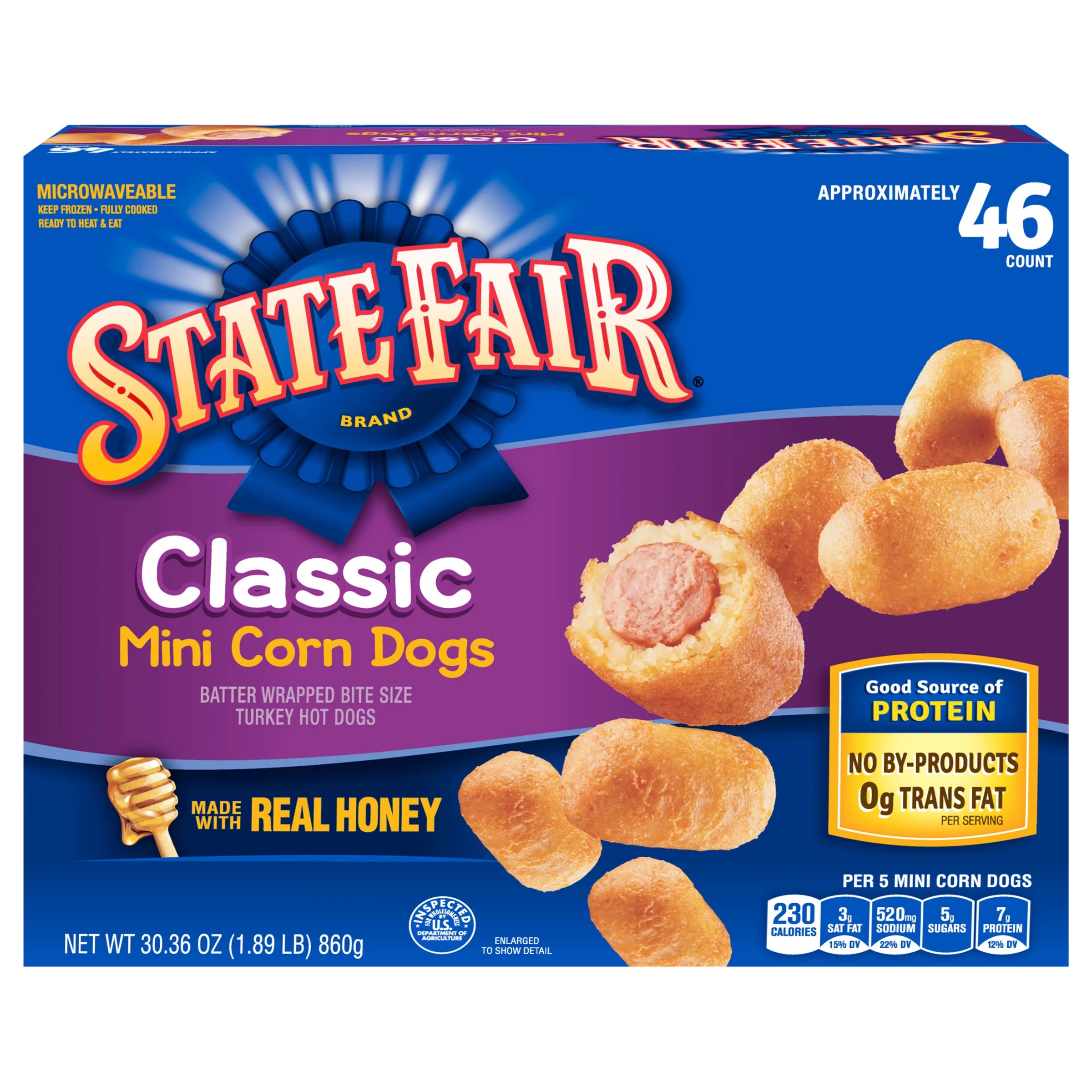 State Fair Classic Turkey Mini Corn Dogs Frozen Meal Shop Sausages