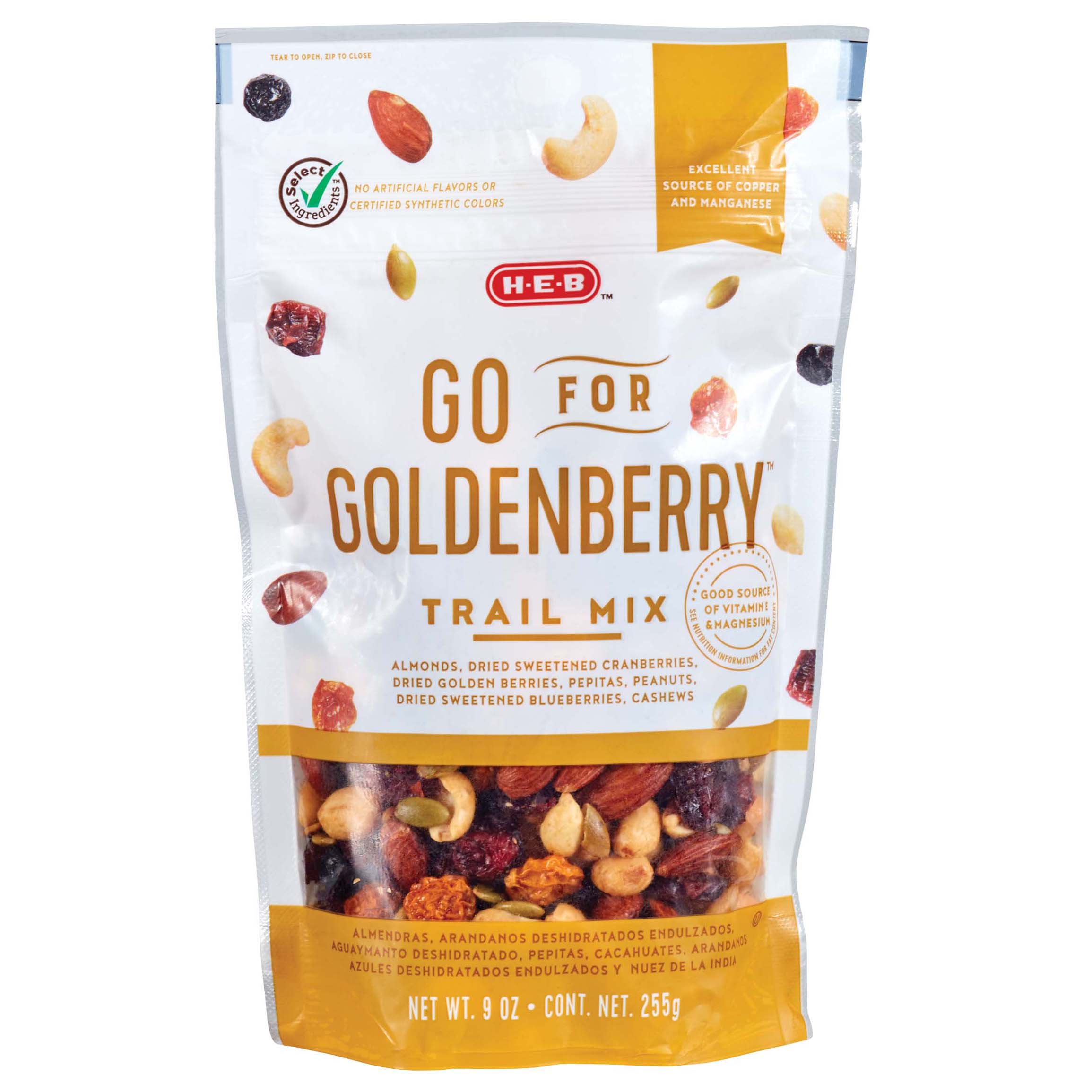 HEB Select Ingredients Go for Goldenberry Trail Mix Shop Trail Mix