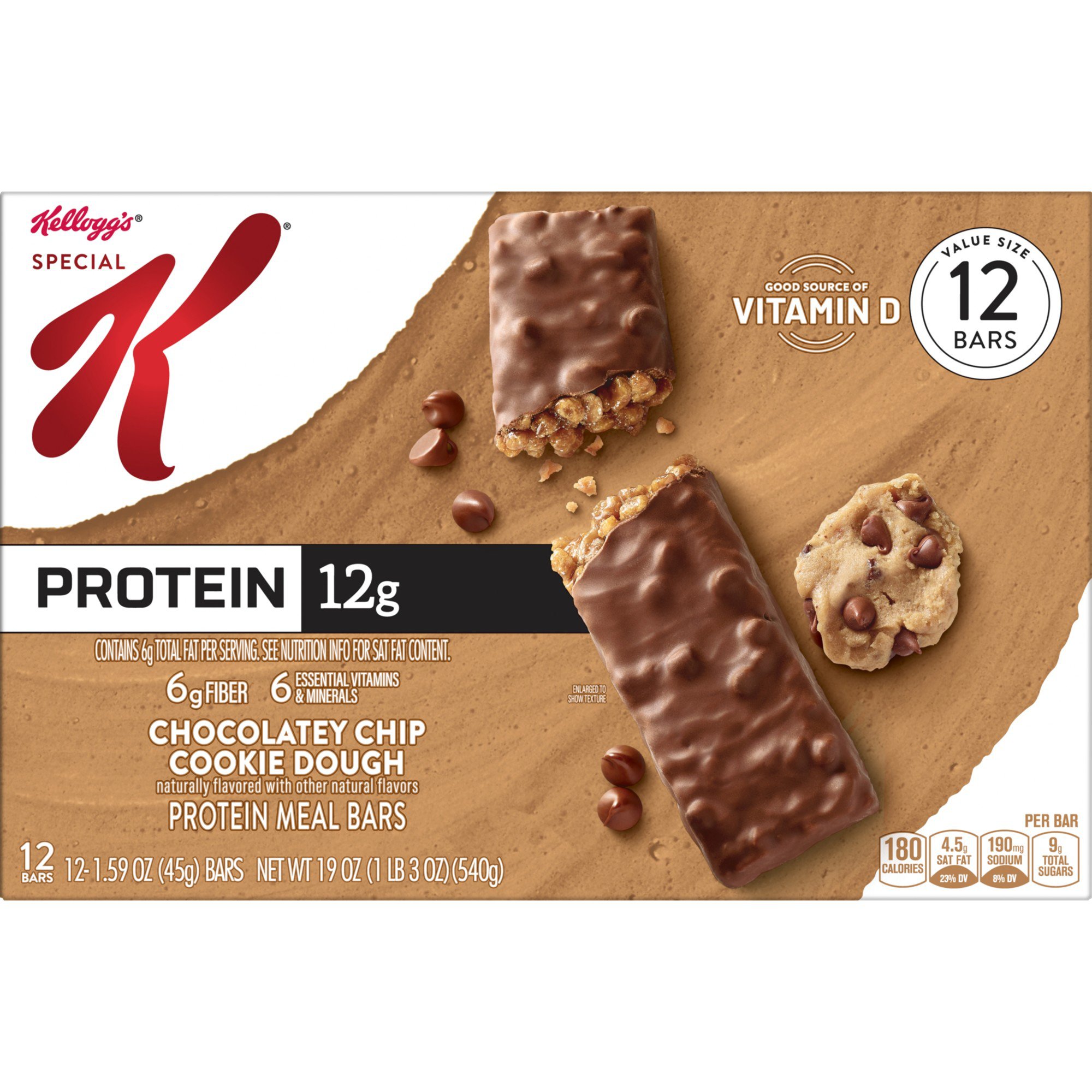 Kellogg's Special K Chocolate Chip Cookie Dough Protein Meal Bar Shop