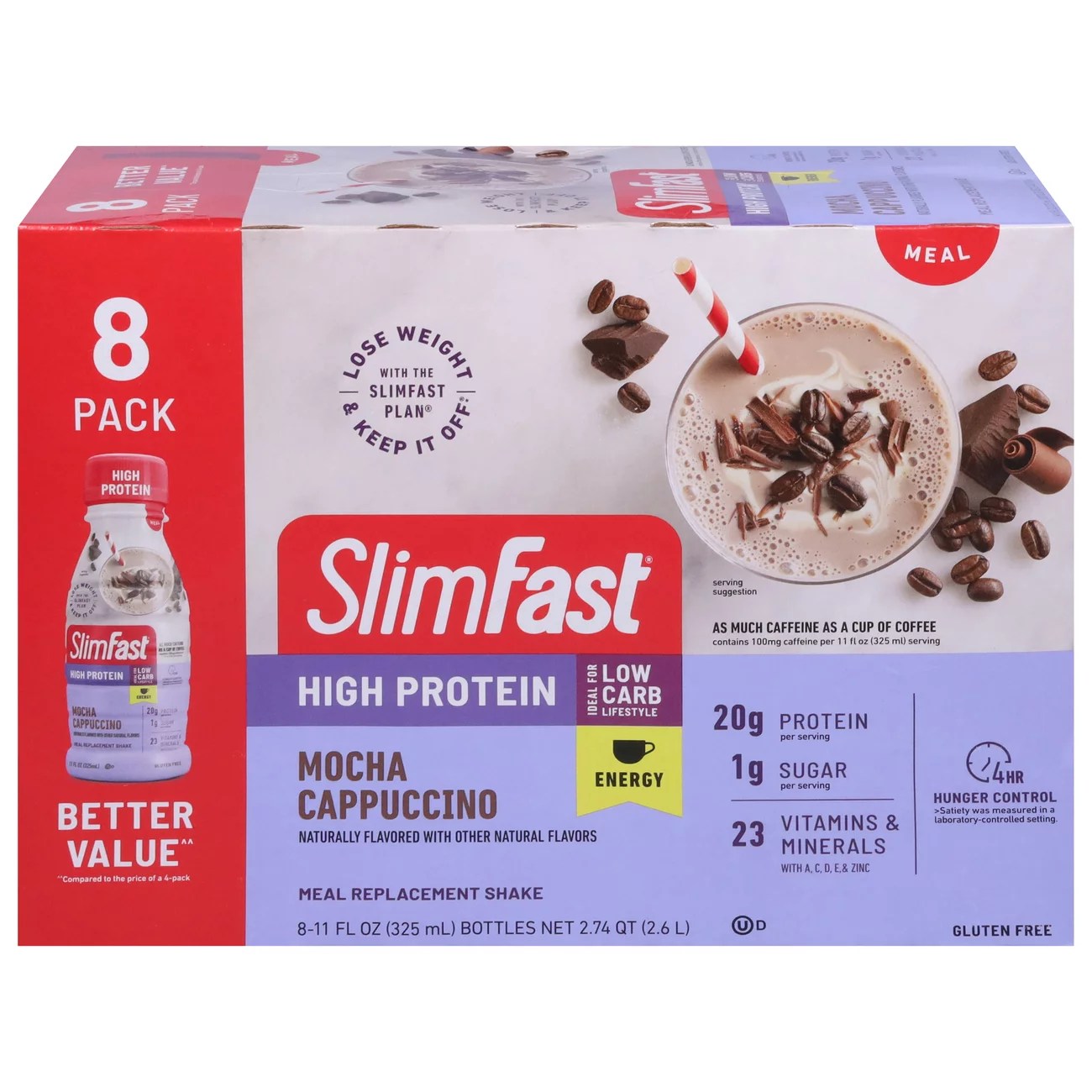 SlimFast Advanced Energy Mocha Cappuccino Shop Diet & Fitness at HEB