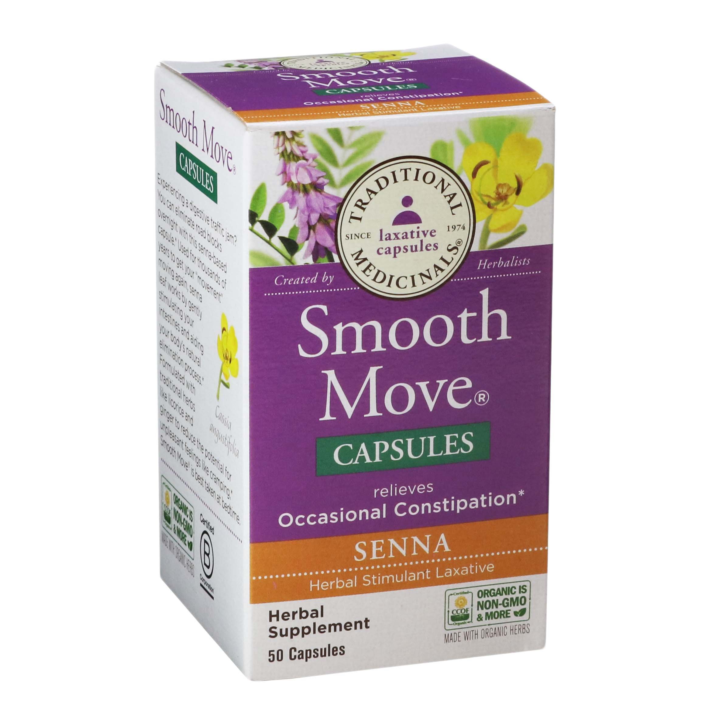 Traditional Medicinals Smooth Move SENNA Herbal Stimulant Laxative