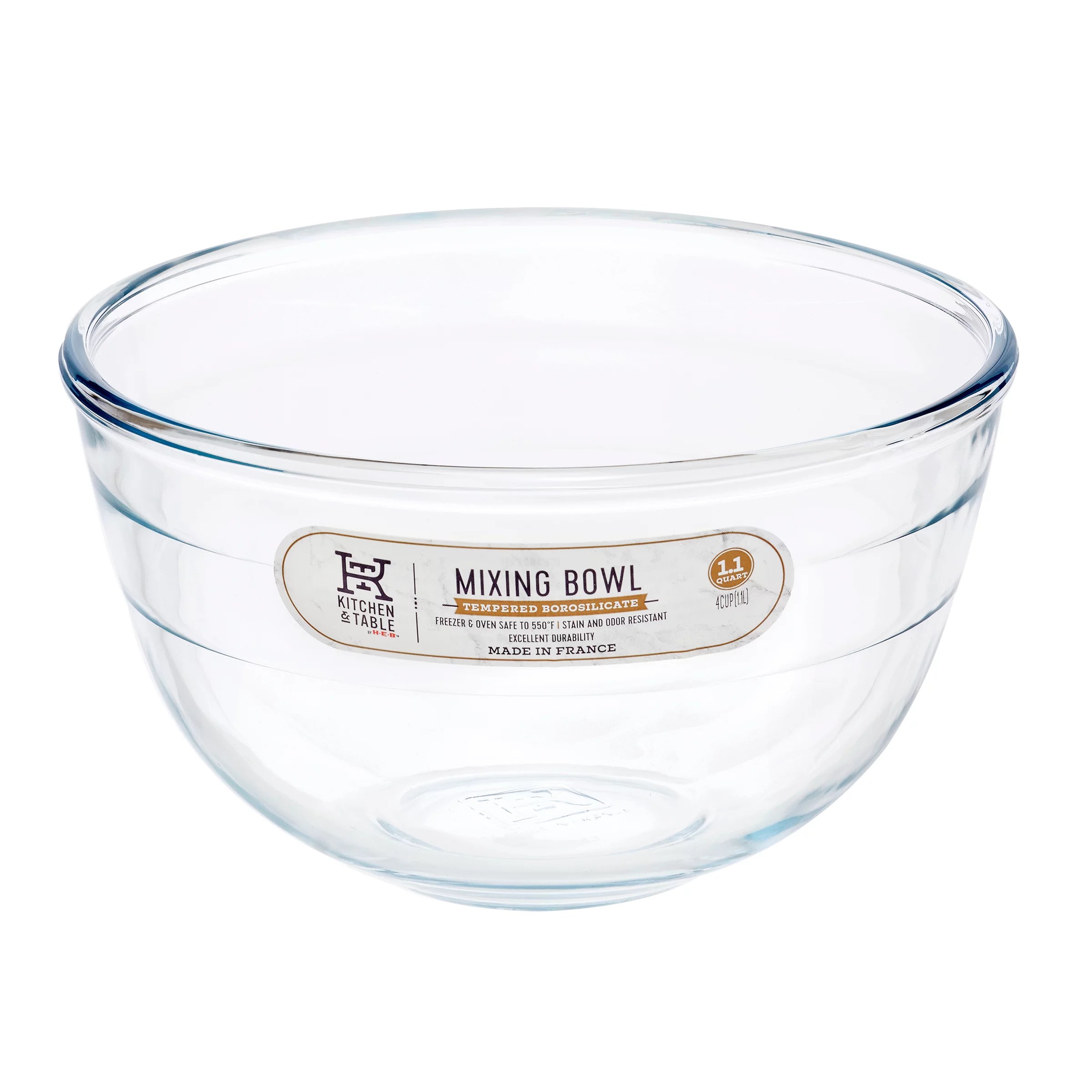 Kitchen & Table Borosilicate Mixing Bowl Shop Bakeware at HEB