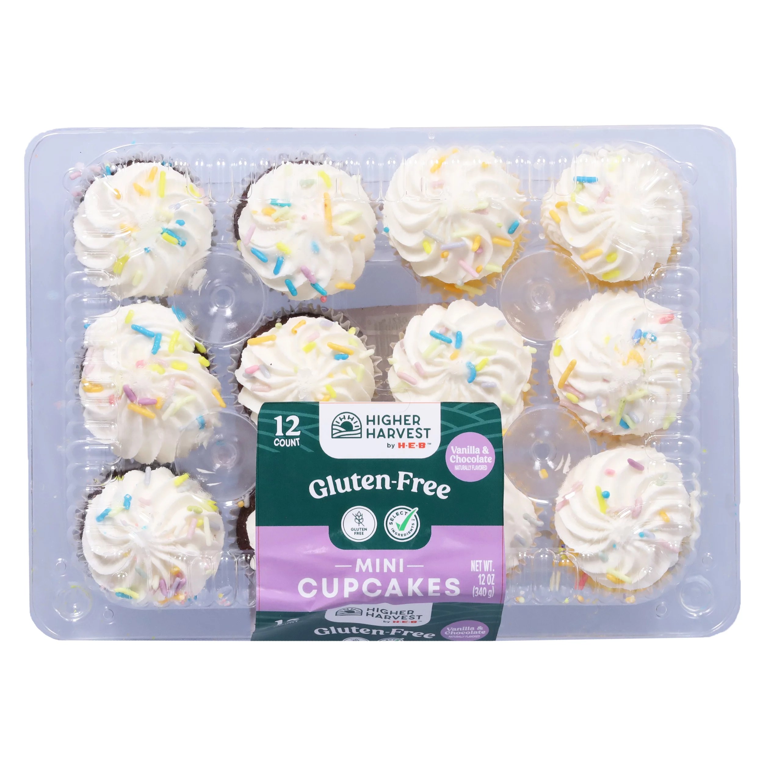 HEB Select Ingredients Mini Cupcakes, Gluten Free Shop Desserts