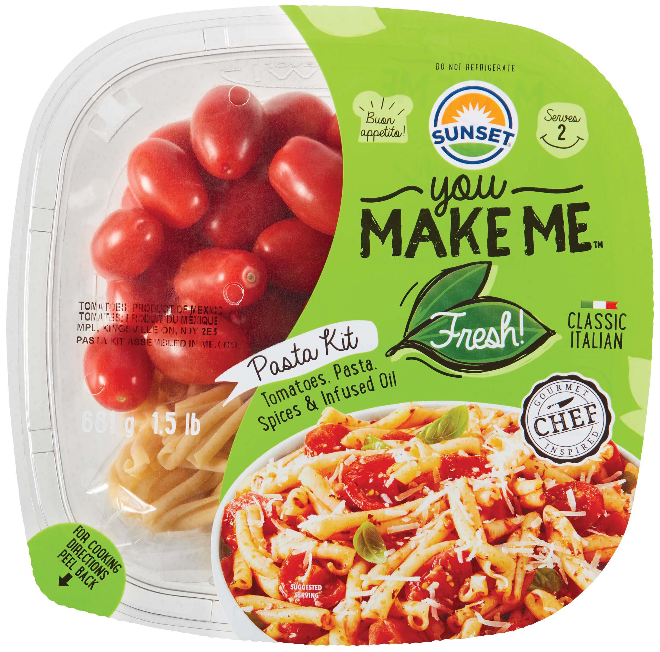 Sunset You Make Me Fresh Classic Italian Pasta Kit Shop Meal Kits at