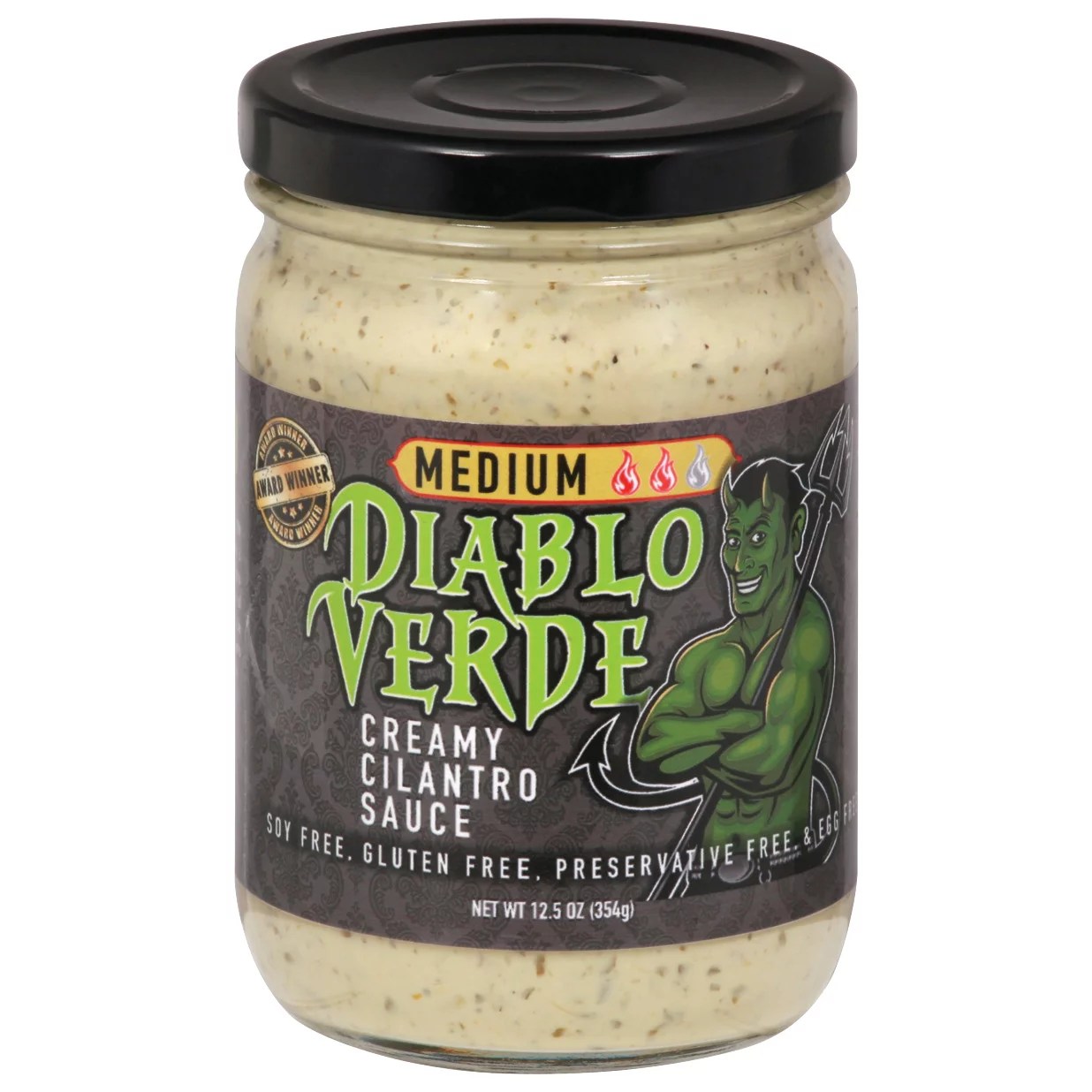 Diablo Verde Medium Creamy Cilantro Sauce Shop Salsa & Dip at HEB