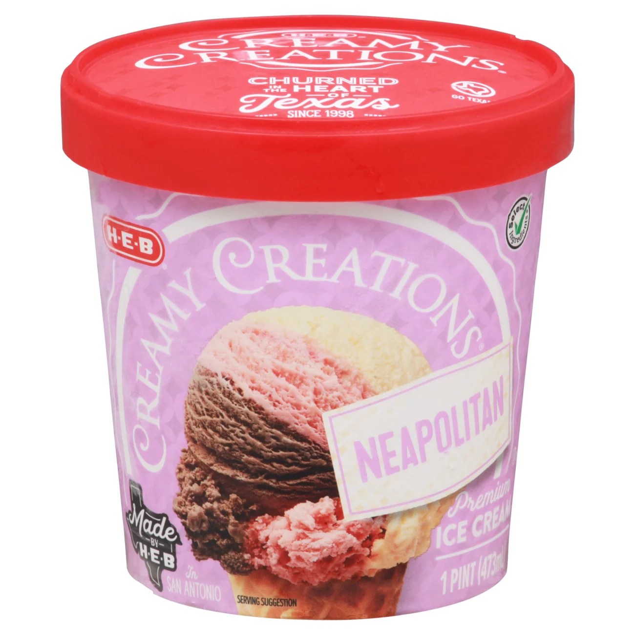 HEB Creamy Creations Neapolitan Ice Cream Shop Ice Cream & Treats