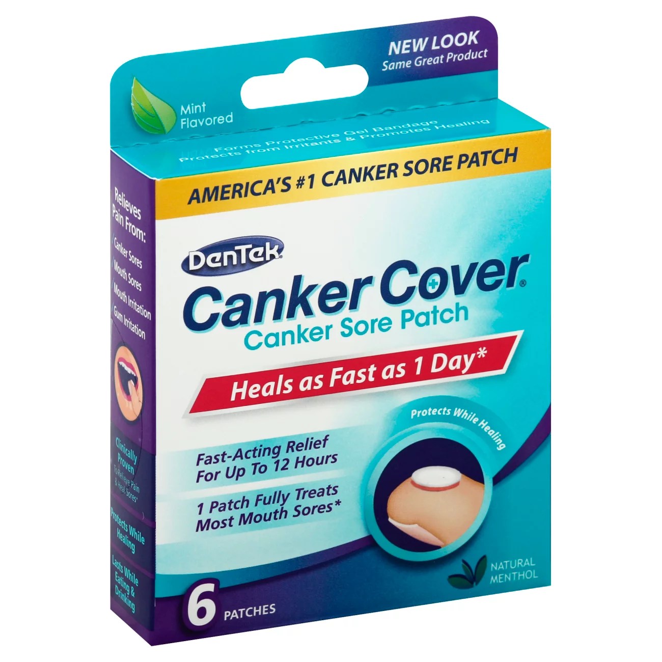 Dentemp Canker Cover Canker Sore Oral Pain Reliever (6 Counts) Canker