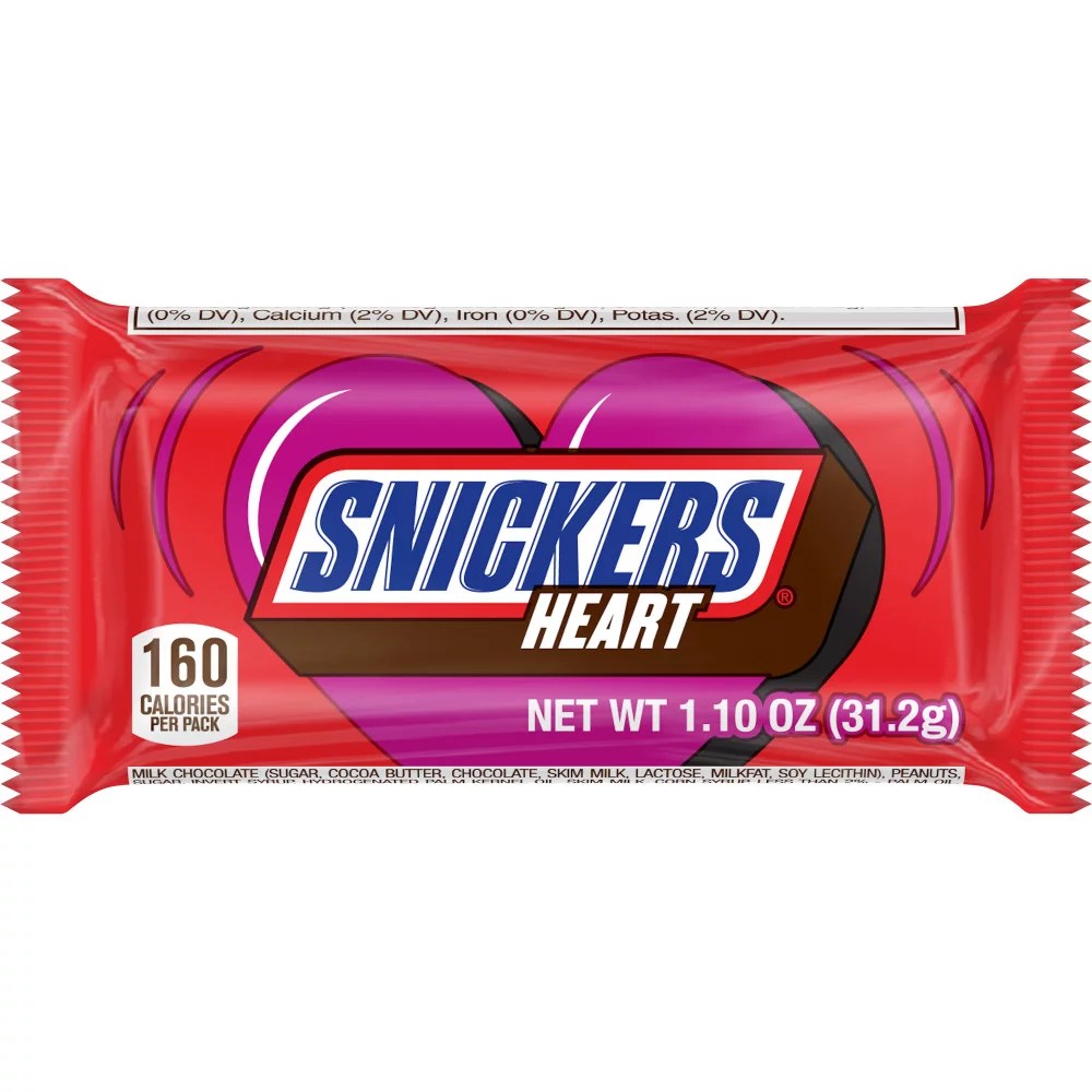Snickers Valentines Day Chocolate Heart Candy Bar Shop Candy at HEB