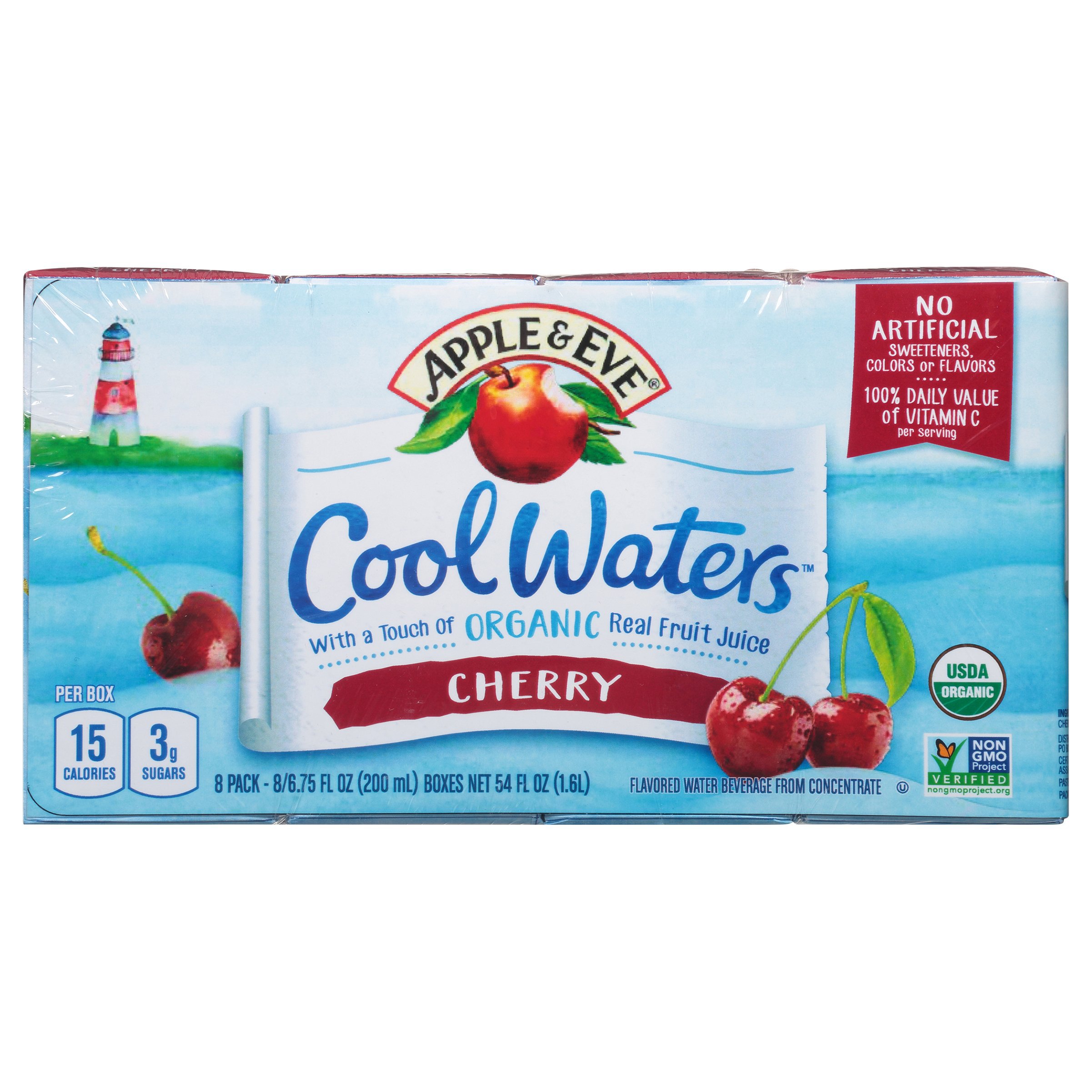 Apple & Eve Cool Waters Cherry Flavored Water Beverage 6.75 oz Boxes Shop Juice at HEB
