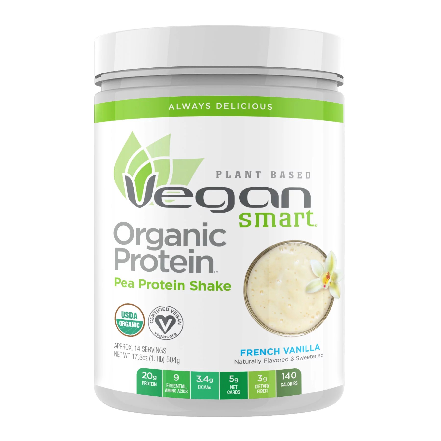 Naturade Vegan Smart French Vanilla Organic Protein Shake Shop Diet & Fitness at HEB