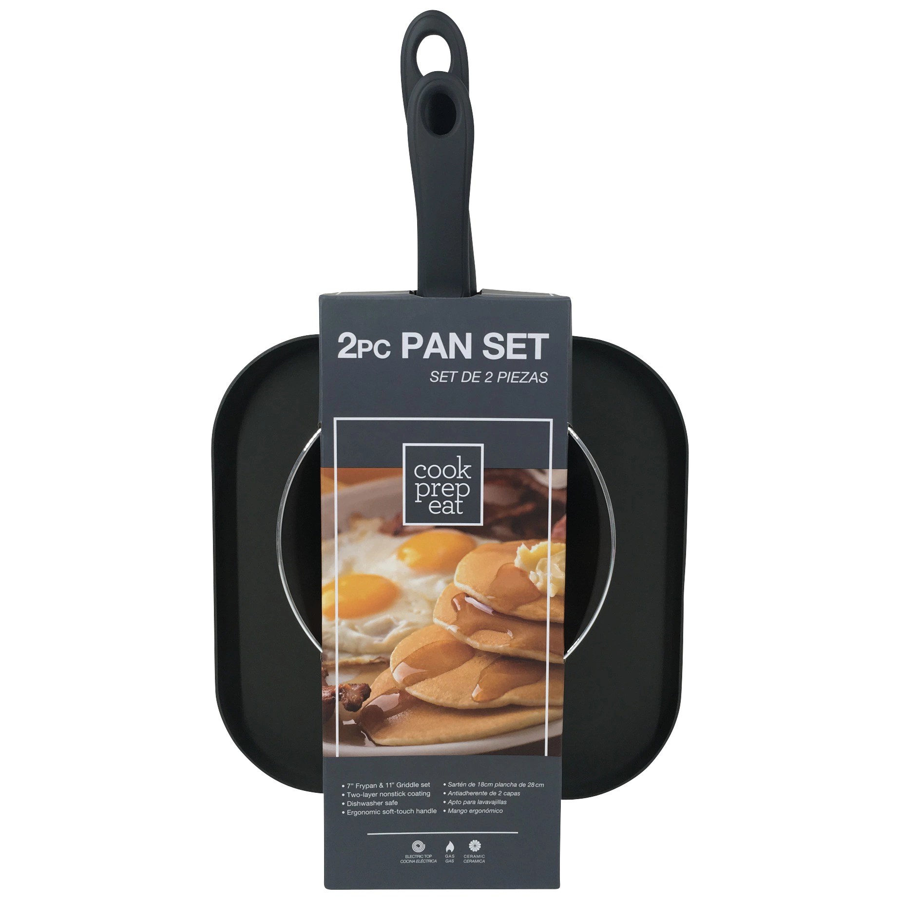 Cook Prep Eat Pan Set Black Shop Kitchen & Dining at HEB