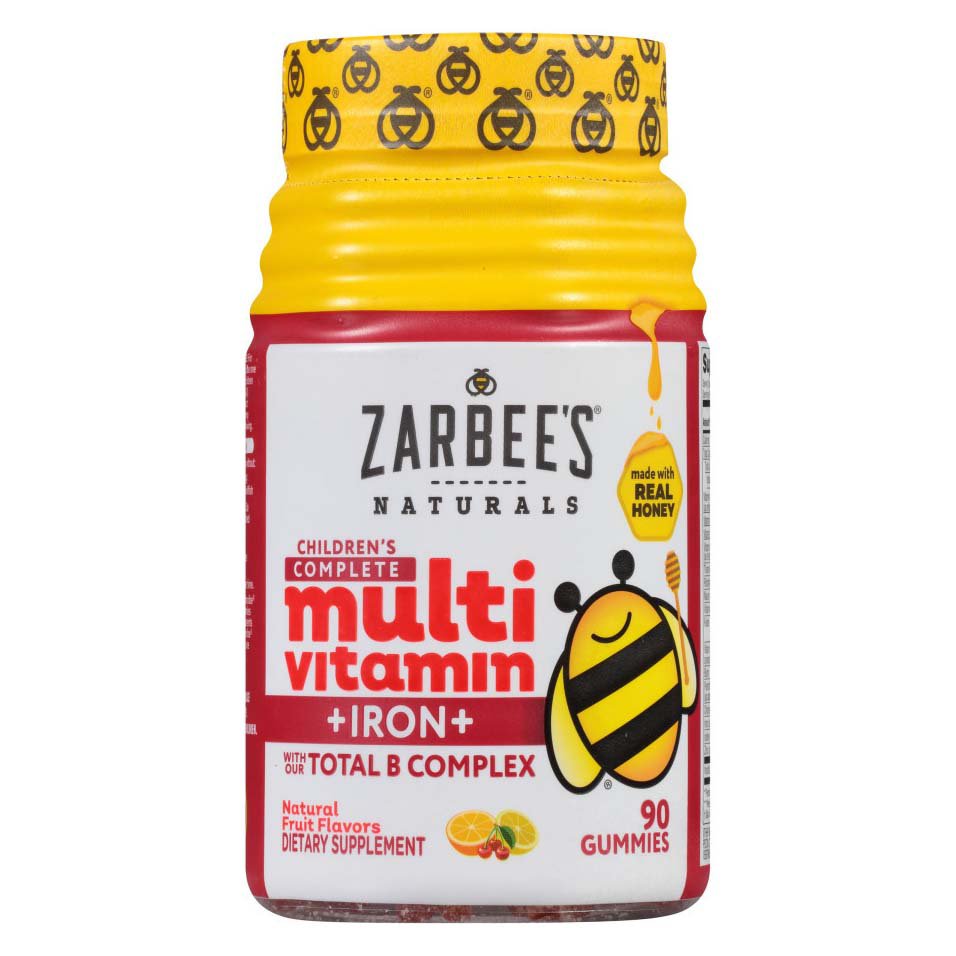 Zarbee's Naturals Children's Complete Multivitamin + Iron Fruit Flavor