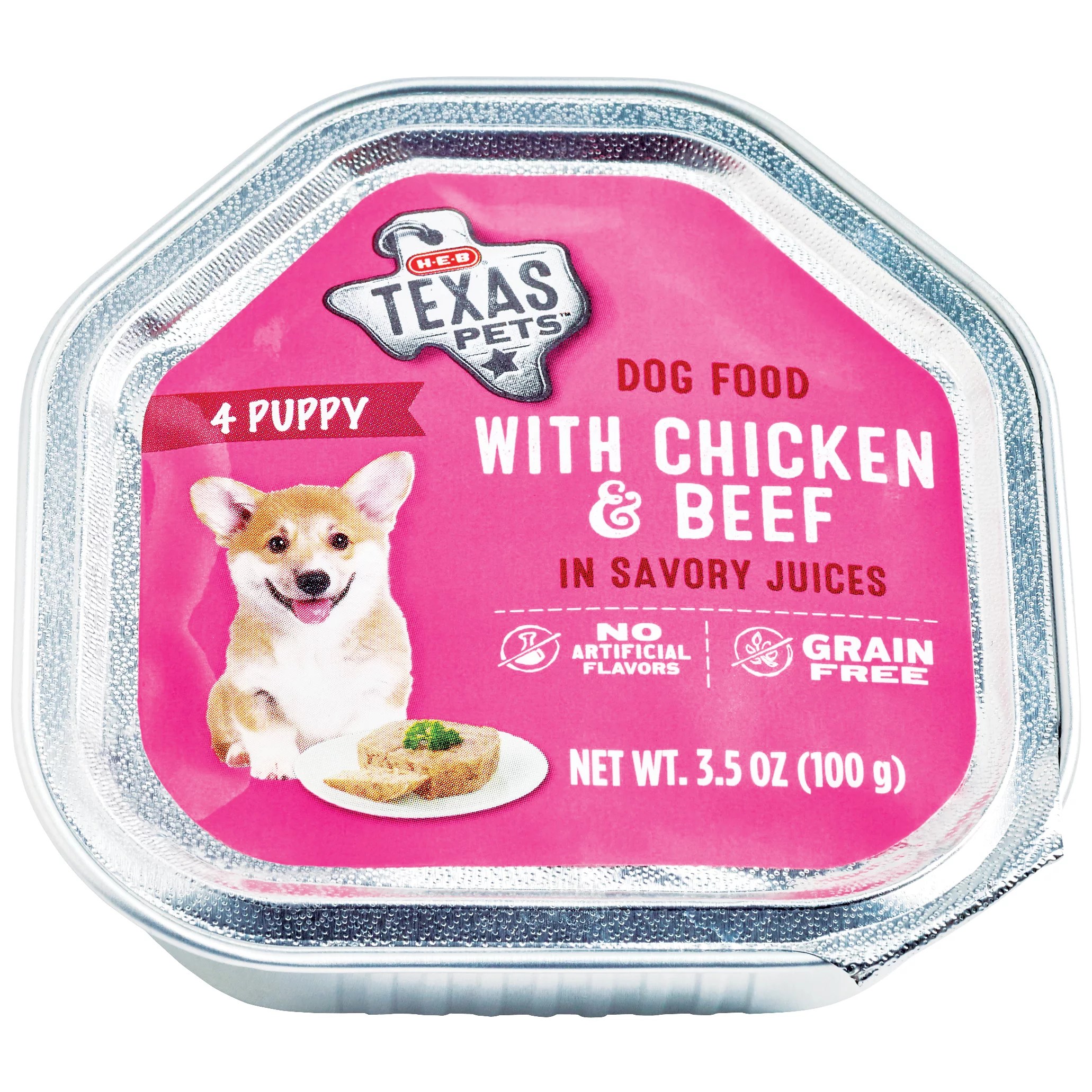 HEB Texas Pets Chicken & Beef in Savory Juices Wet Puppy Food Shop