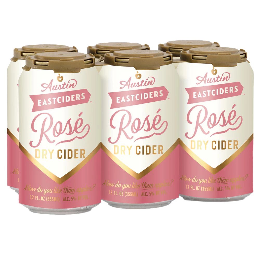 Austin Eastciders Rose Dry Cider 12 oz Cans Shop Hard Cider at HEB