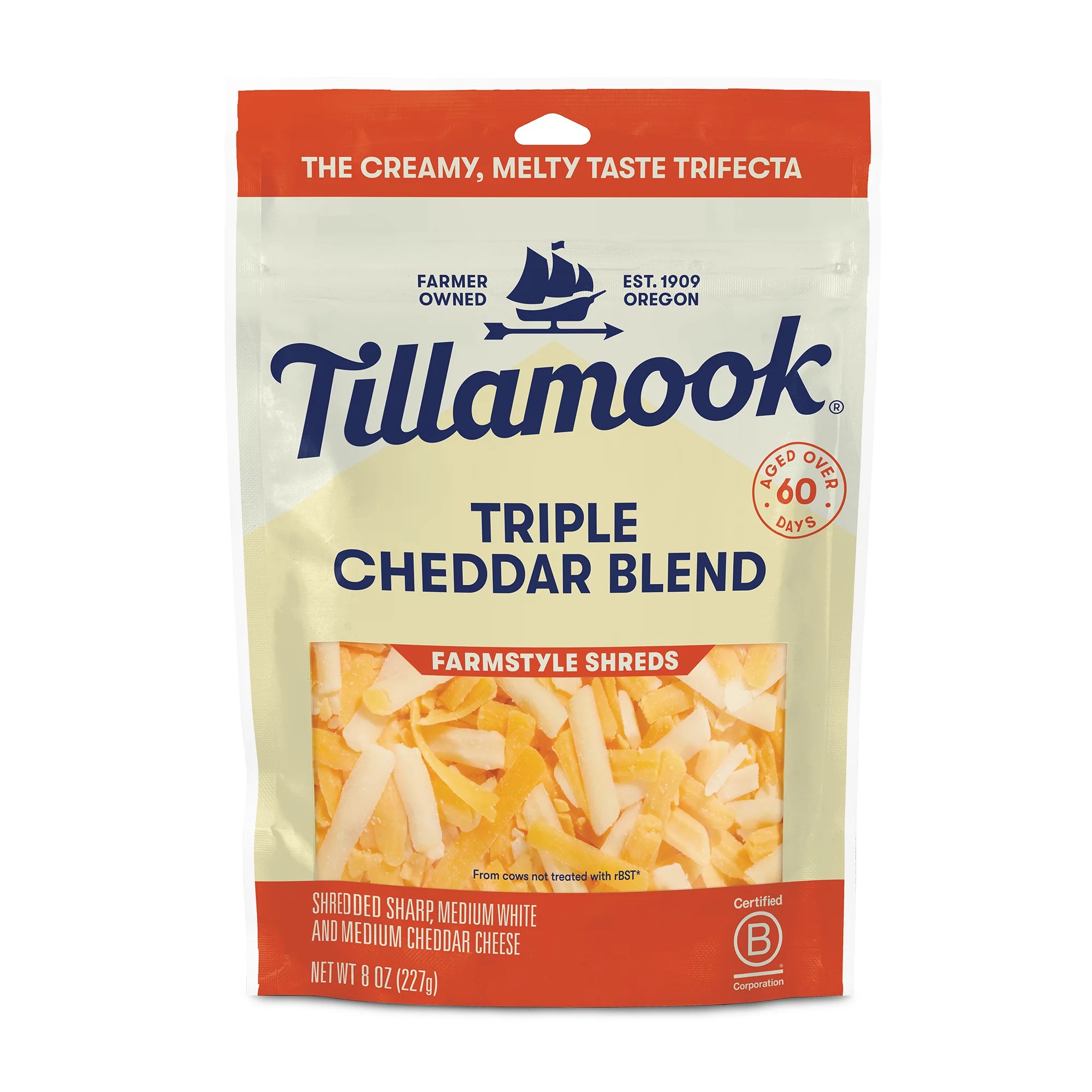 Tillamook Triple Cheddar Cheese, Thick Shredded Shop Cheese at HEB