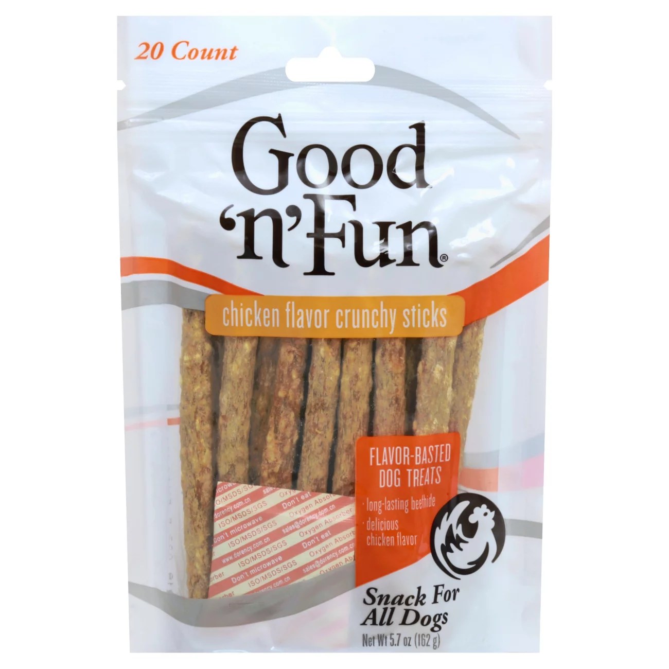 Healthy Hide Good 'n' Fun Chicken Flavor Crunchy Sticks Dog Treats