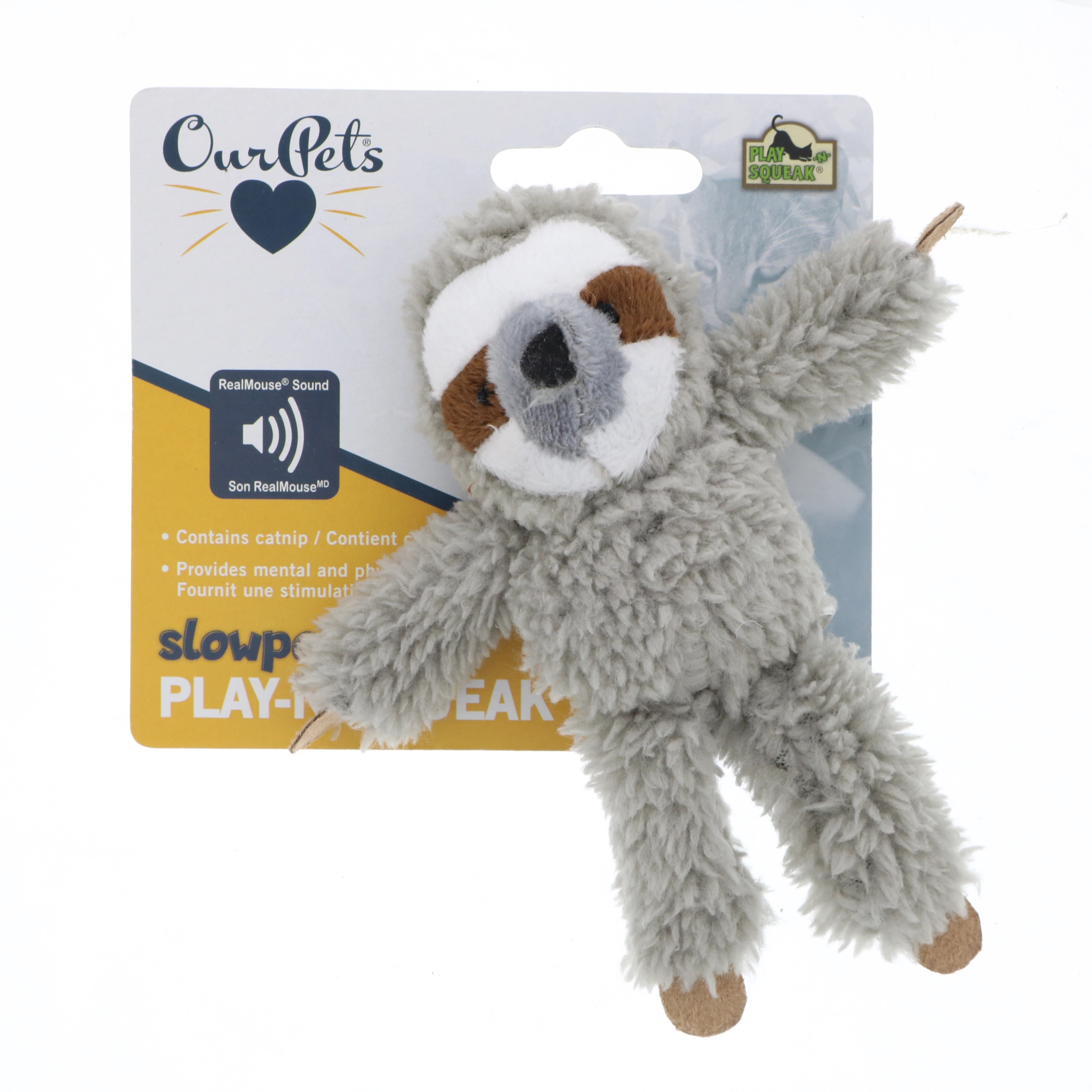 Our Pets Slowpoke PlayNSqueak Catnip Cat Toy Shop Cats at HEB