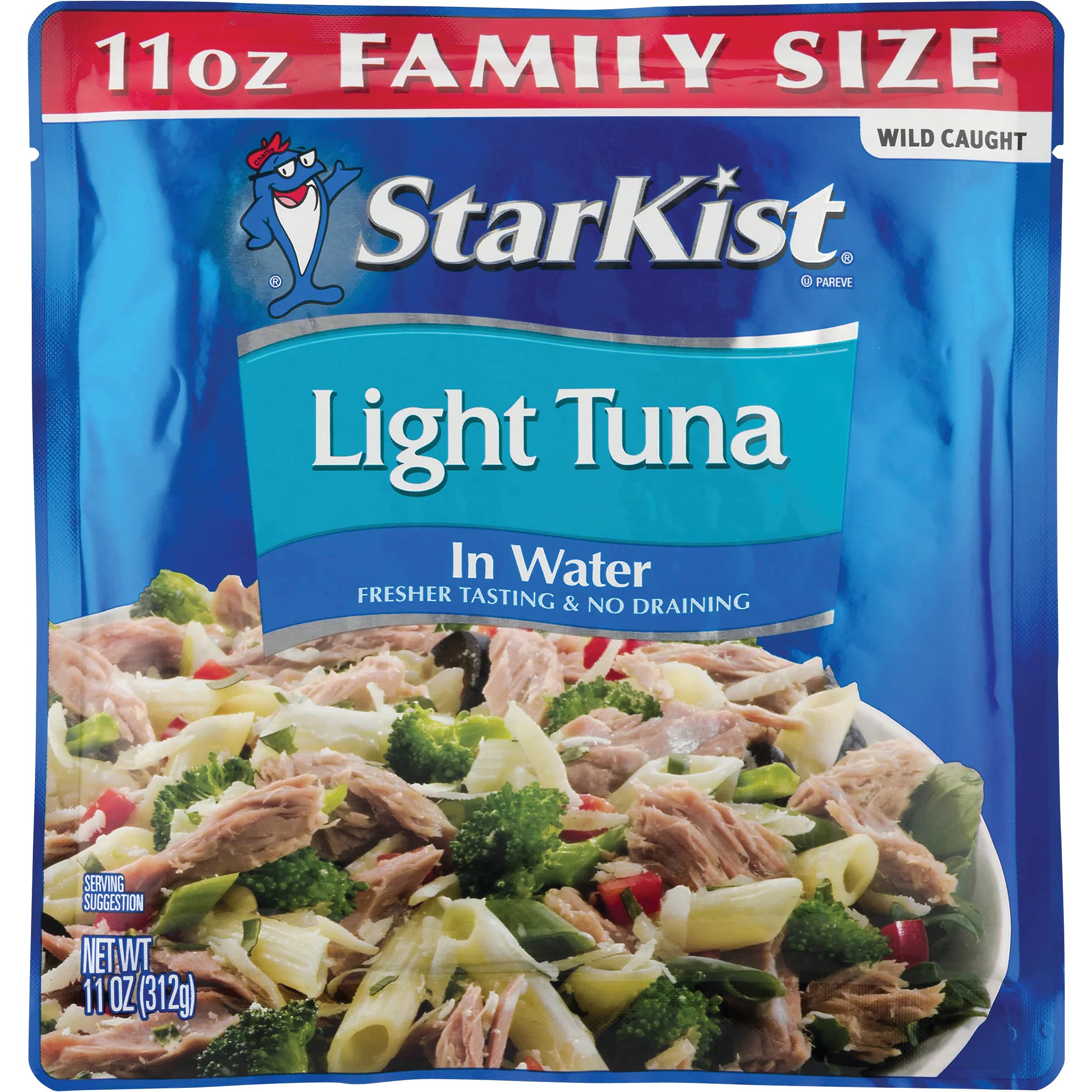 StarKist Light Tuna in Water Pouch Family Size Shop Seafood at HEB