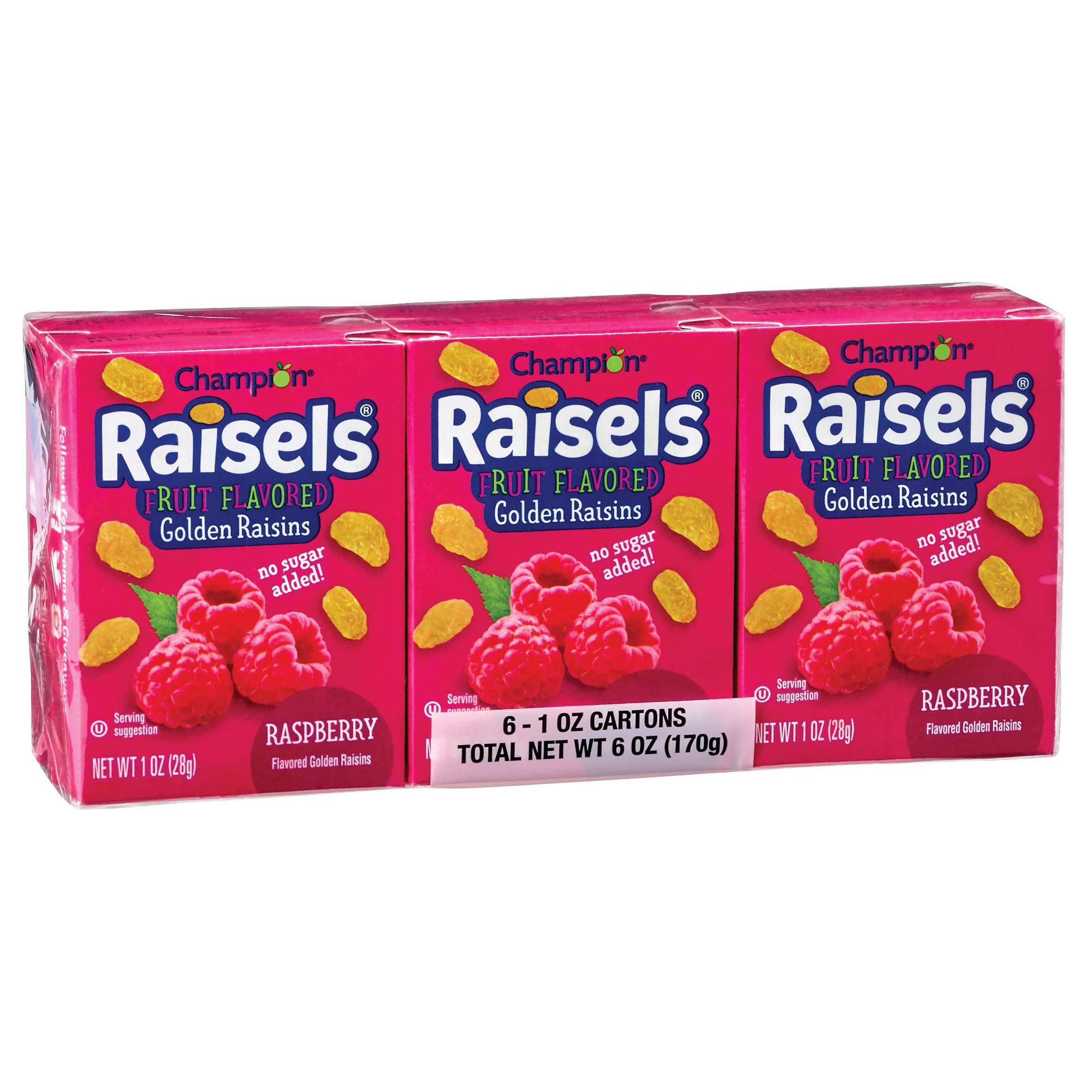 Champion Raisels Fruit Flavored Raspberry Golden Raisins Shop Canned