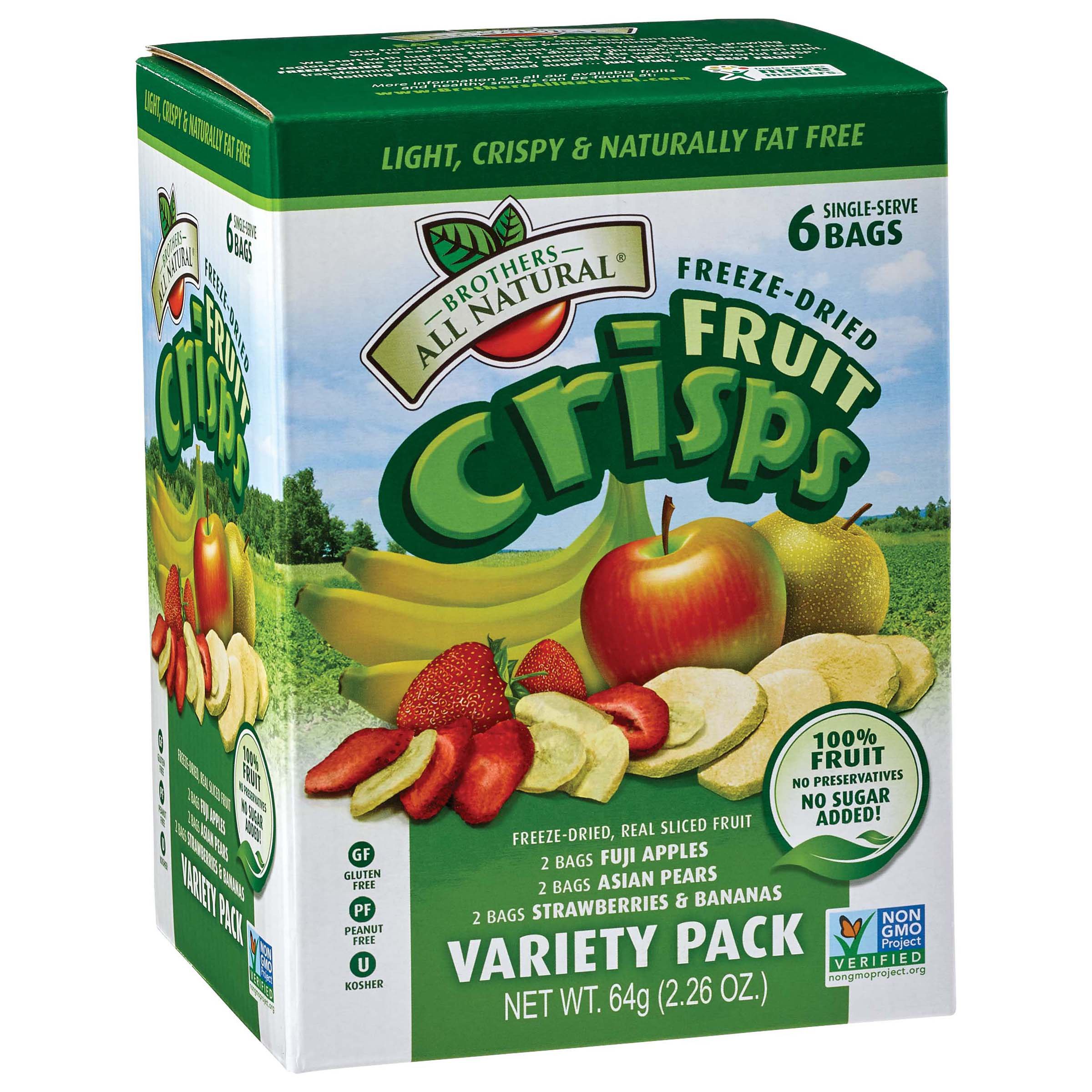 Brothers All Natural FreezeDried Fruit Crisps Variety Pack Shop Fruit at HEB