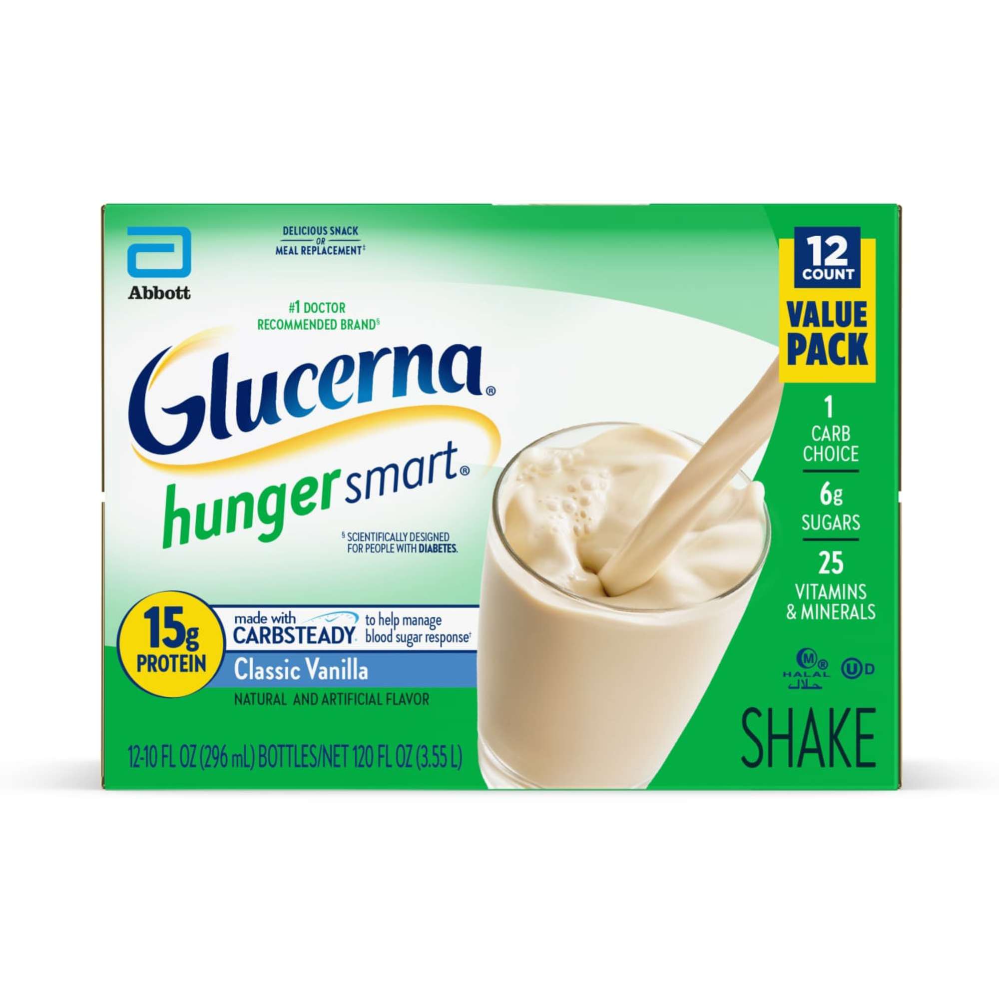 Glucerna Hunger Smart Diabetes Nutritional Shake Homemade Vanilla Ready