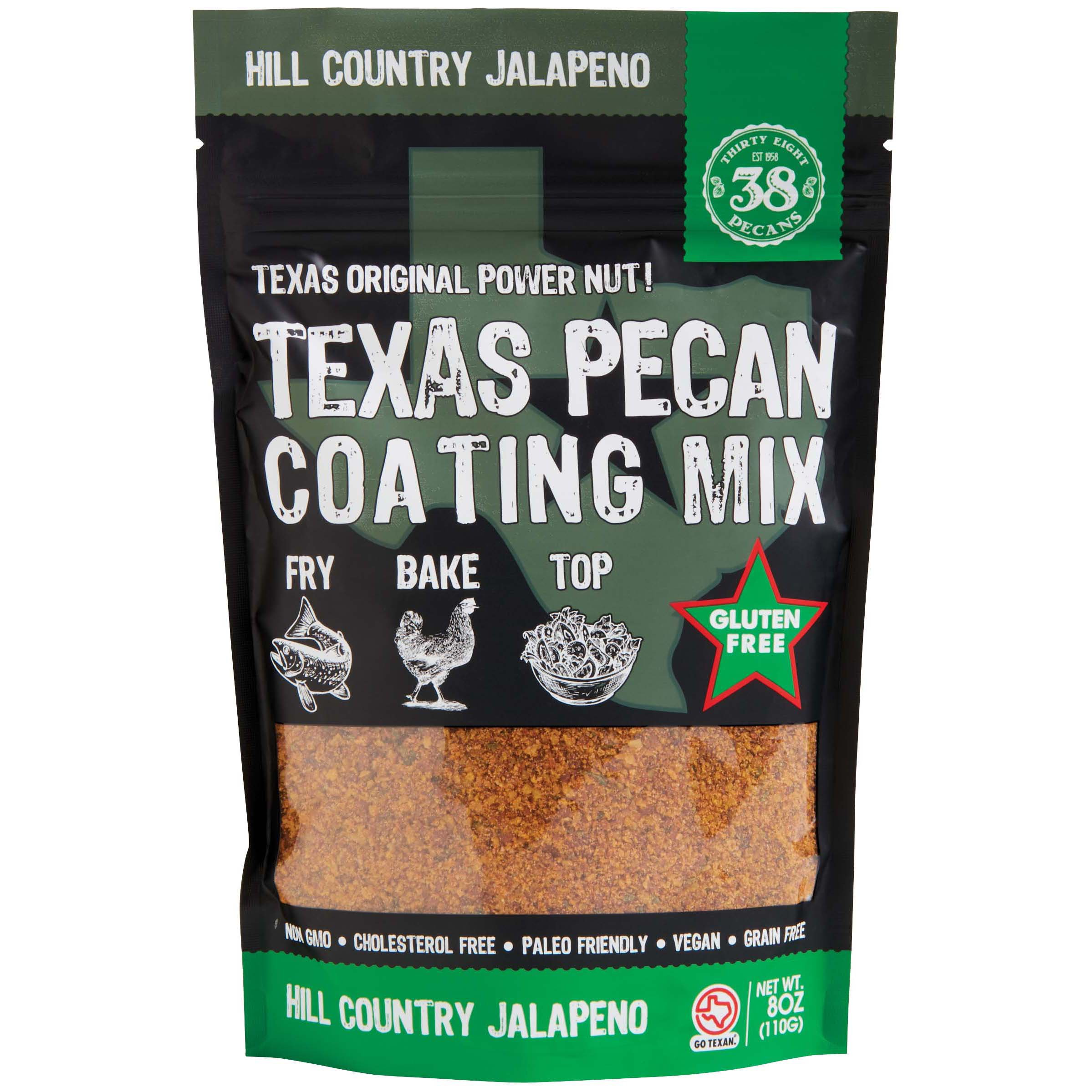 38 Pecans Hill Country Jalapeno Texas Pecan Coating Mix Shop Breading