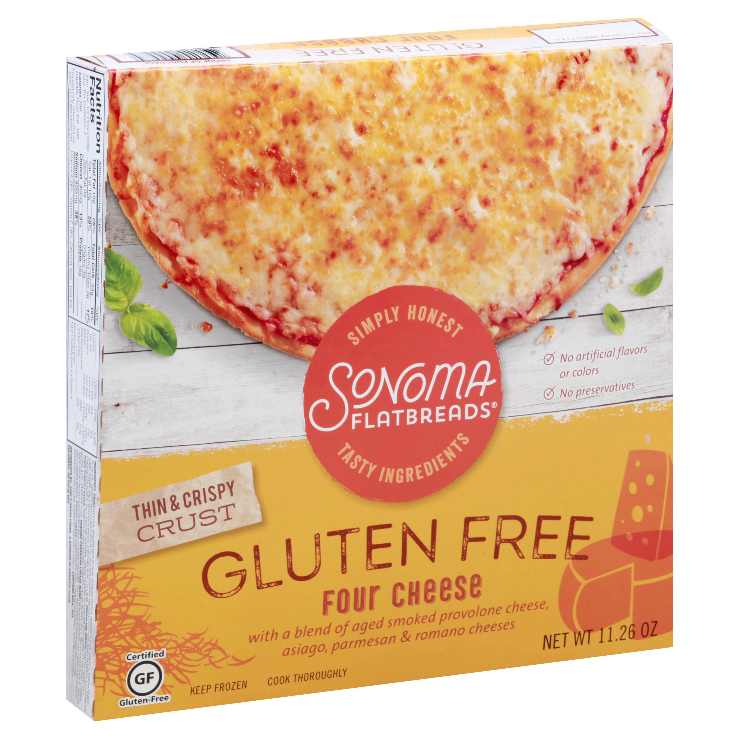Sonoma Flatbreads Gluten Free Four Cheese Pizza Shop Pizza at HEB