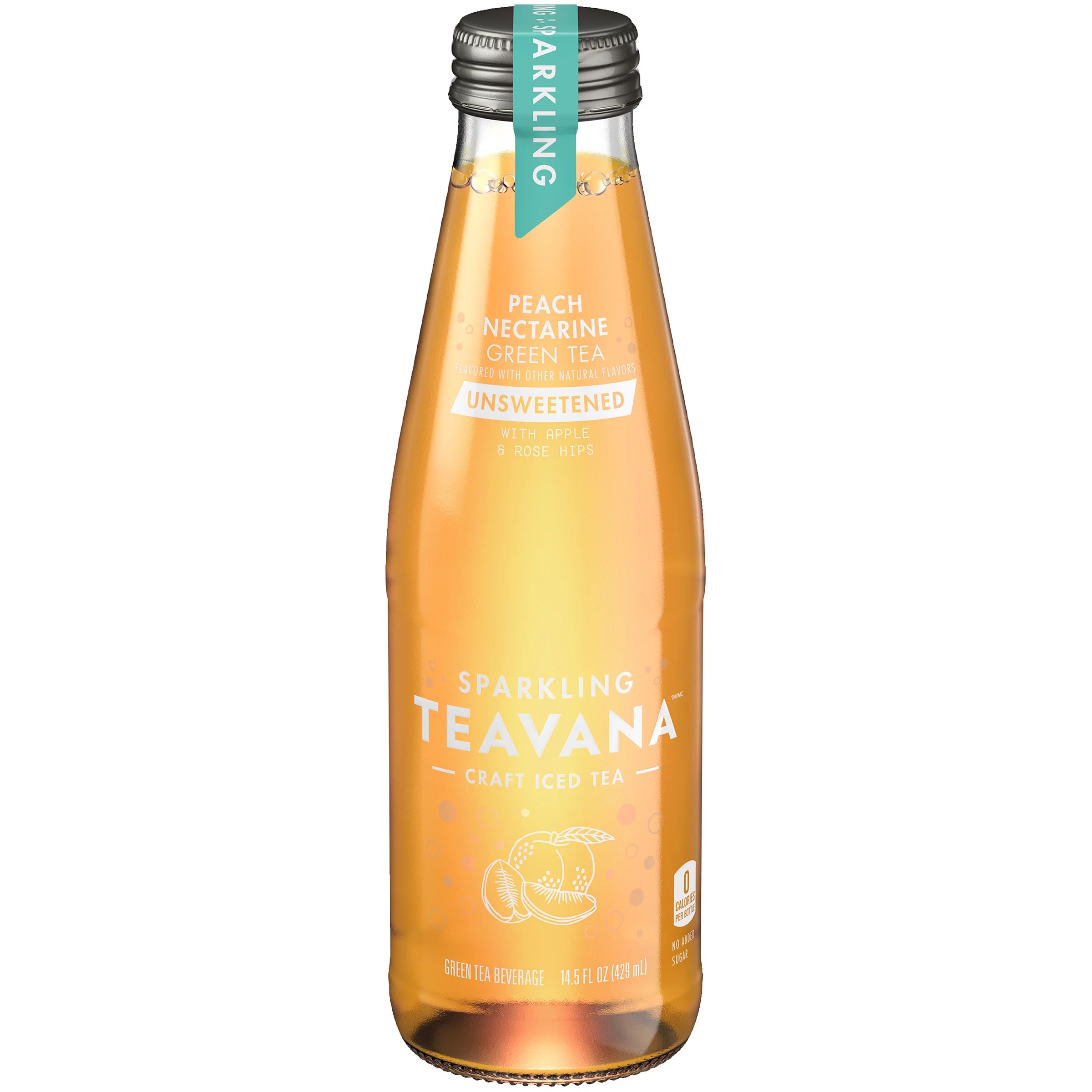 Teavana Sparkling Unsweetened Peach Nectarine Green Tea Shop Tea at HEB