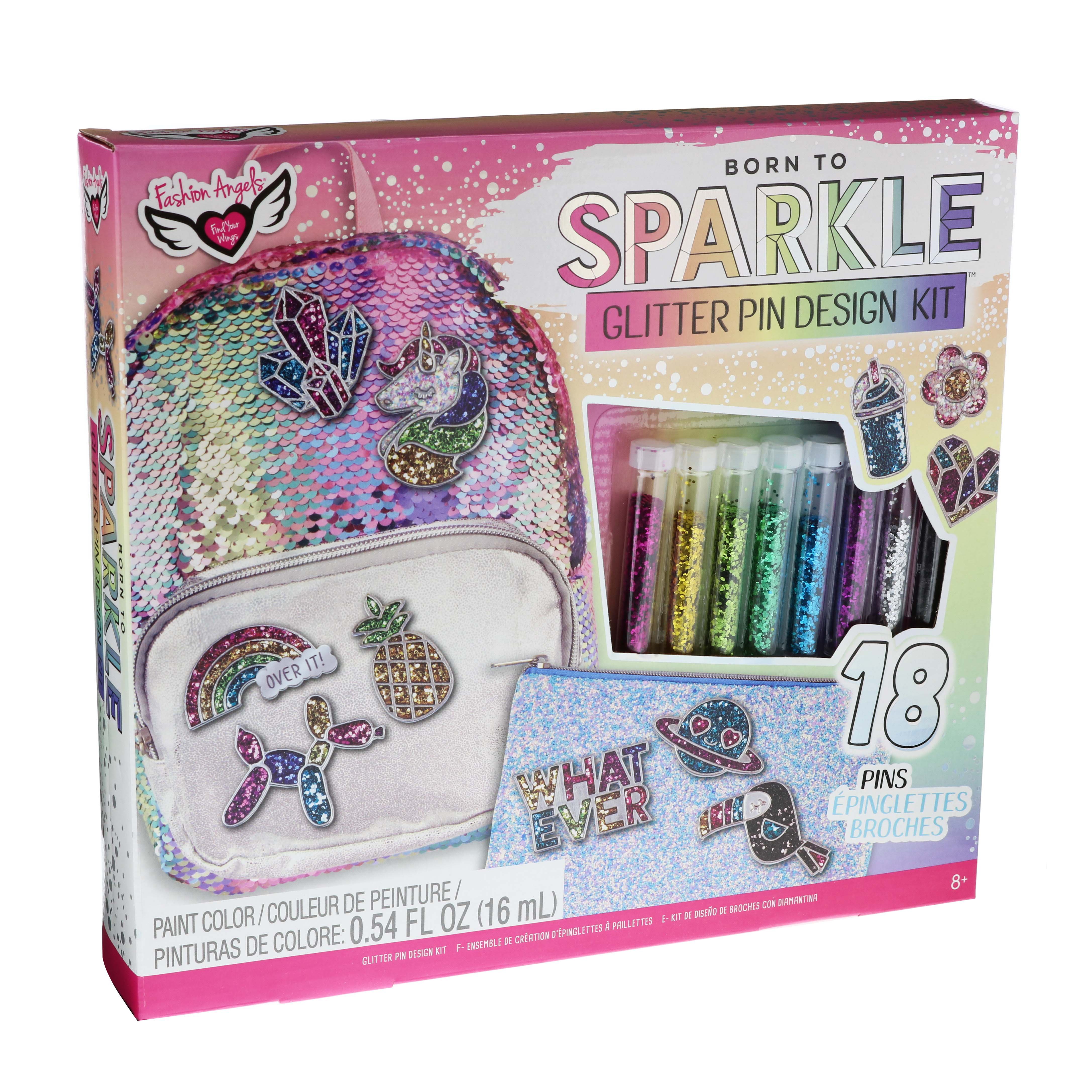 Fashion Angels Glitter Pin Design Kit Shop Kits at HEB