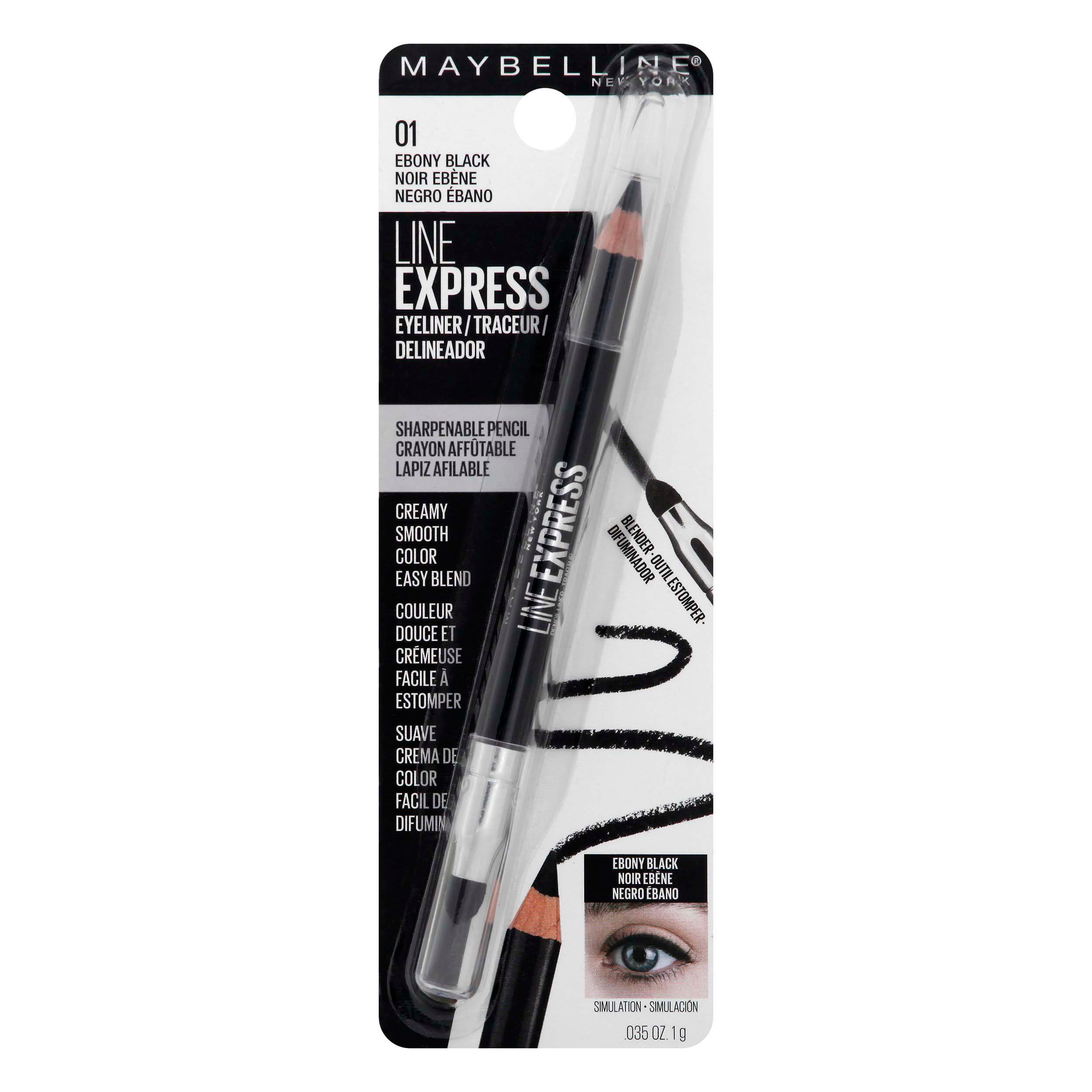 Maybelline Line Express Eyeliner Ebony Black Shop Eyeliner at HEB