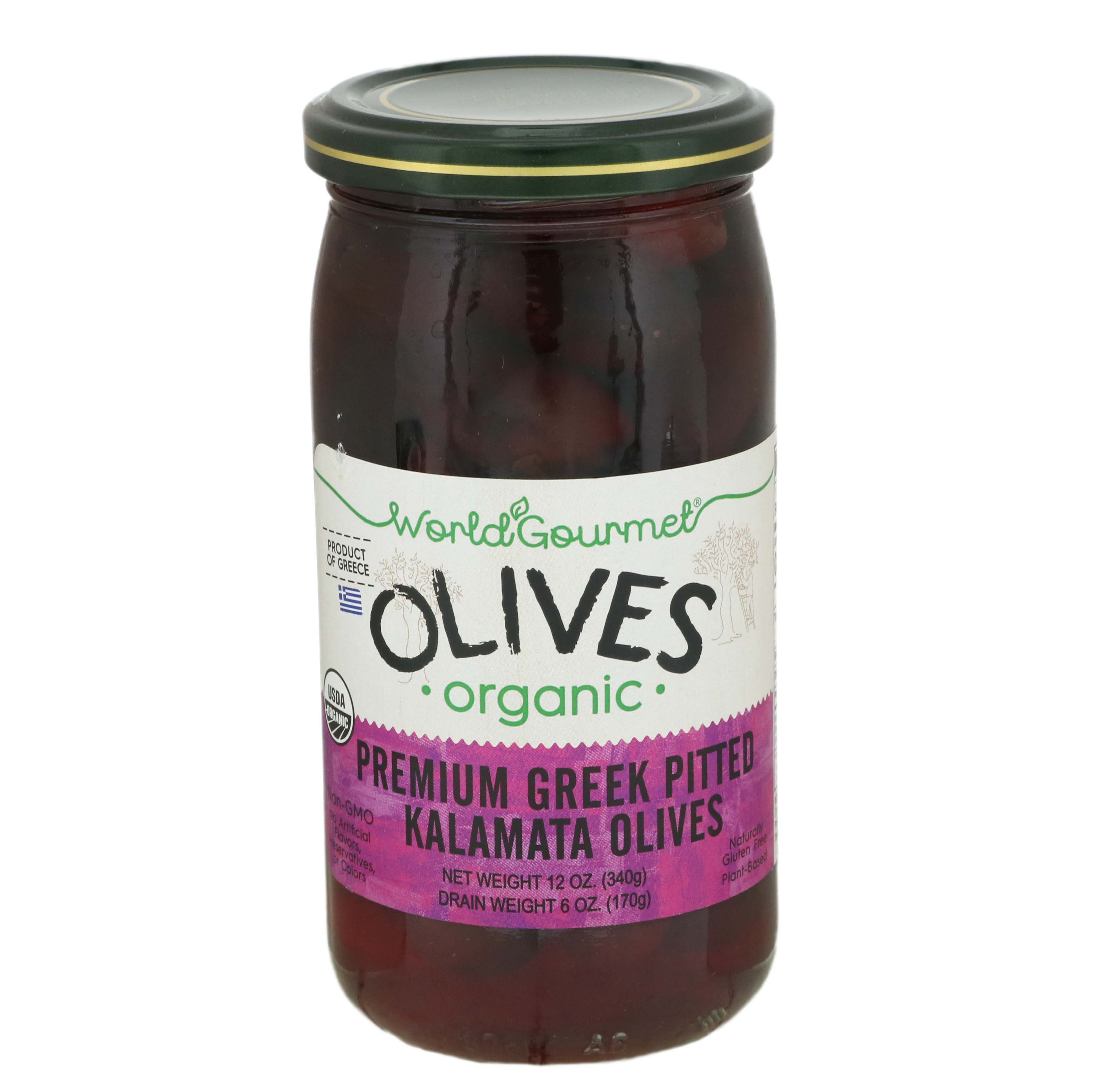 World Gourmet Organic Kalamata Pitted Olives Shop Vegetables at HEB