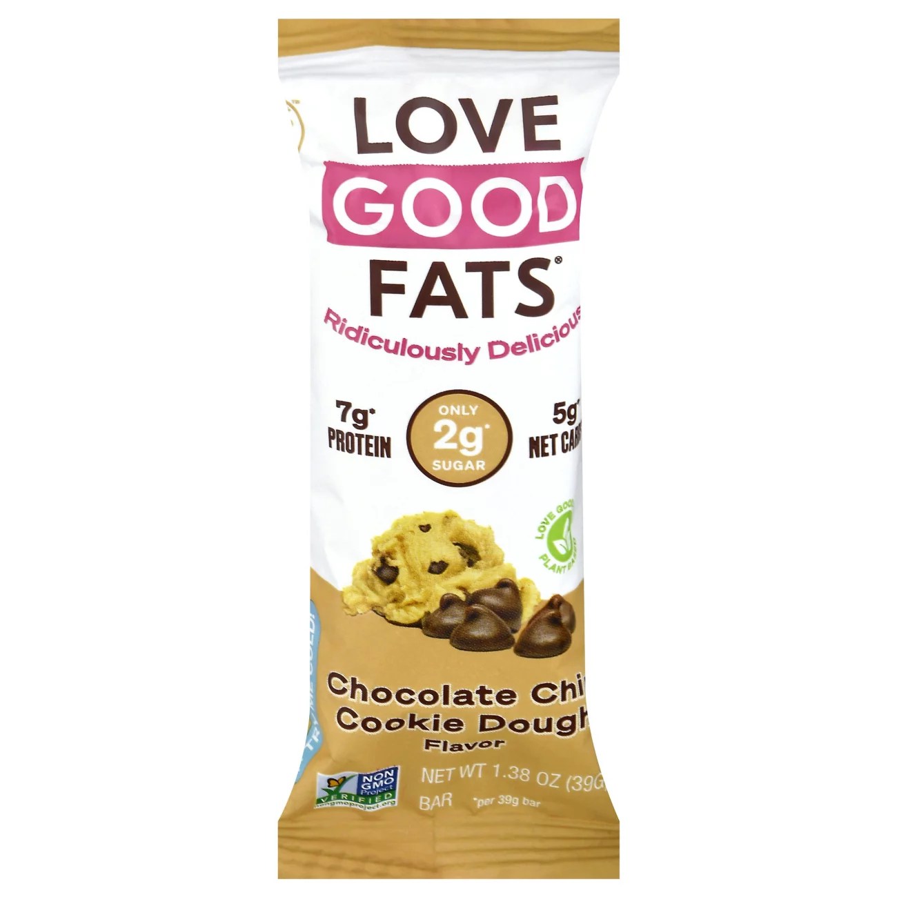 Love Good Fats Chocolate Chip Cookie Dough Keto Bar Shop Granola