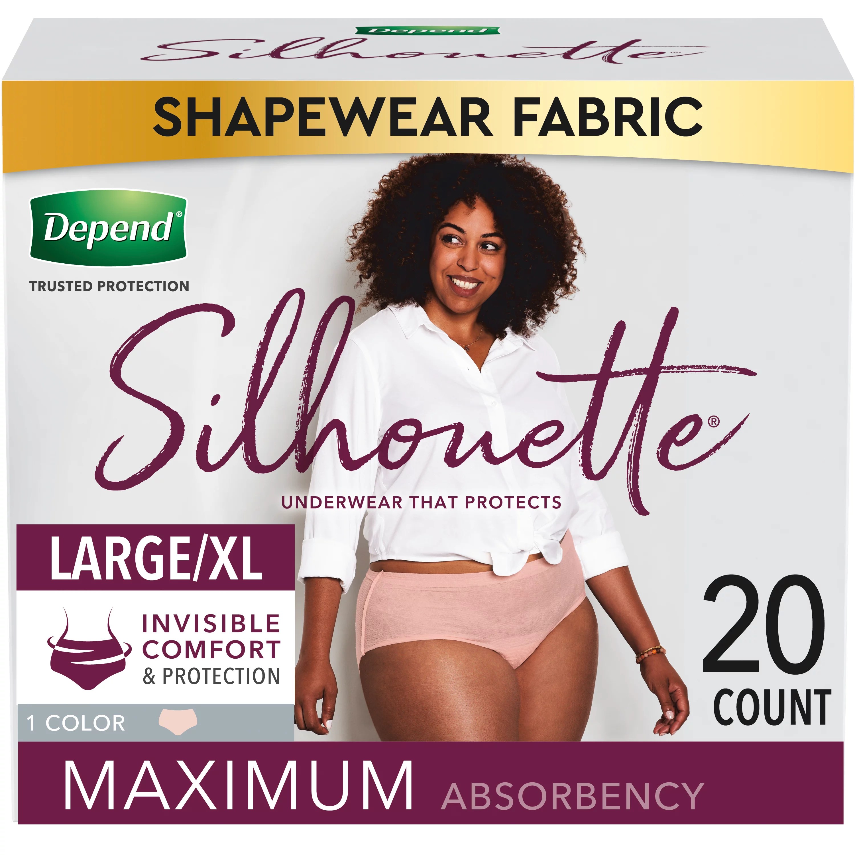 Depend Silhouette Underwear for Women, L/XL Shop Incontinence at HEB
