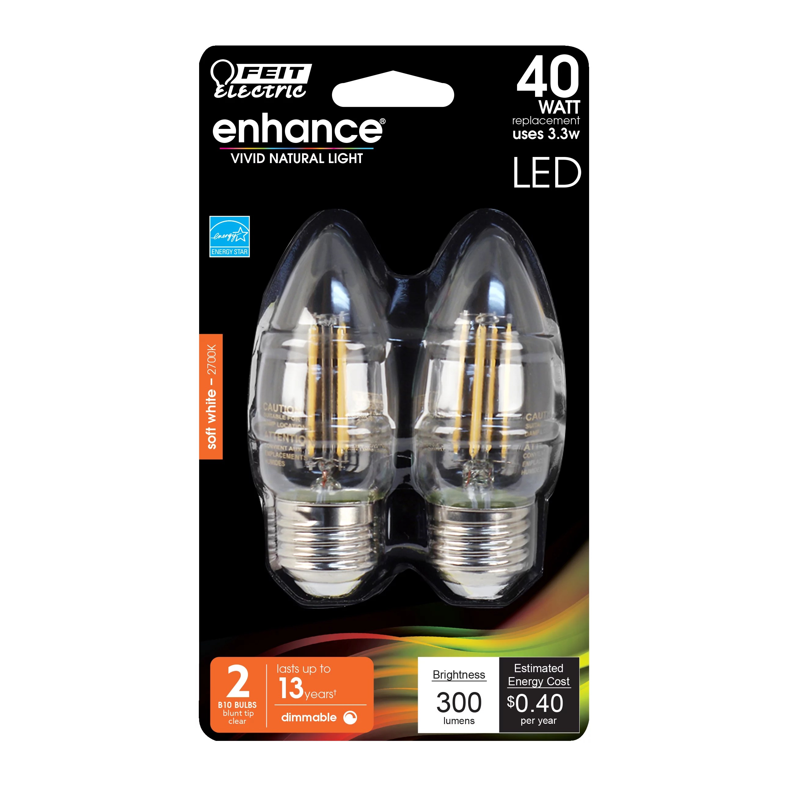Feit Electric Enhance 40 Watt Soft White Light Bulb Shop Light Bulbs