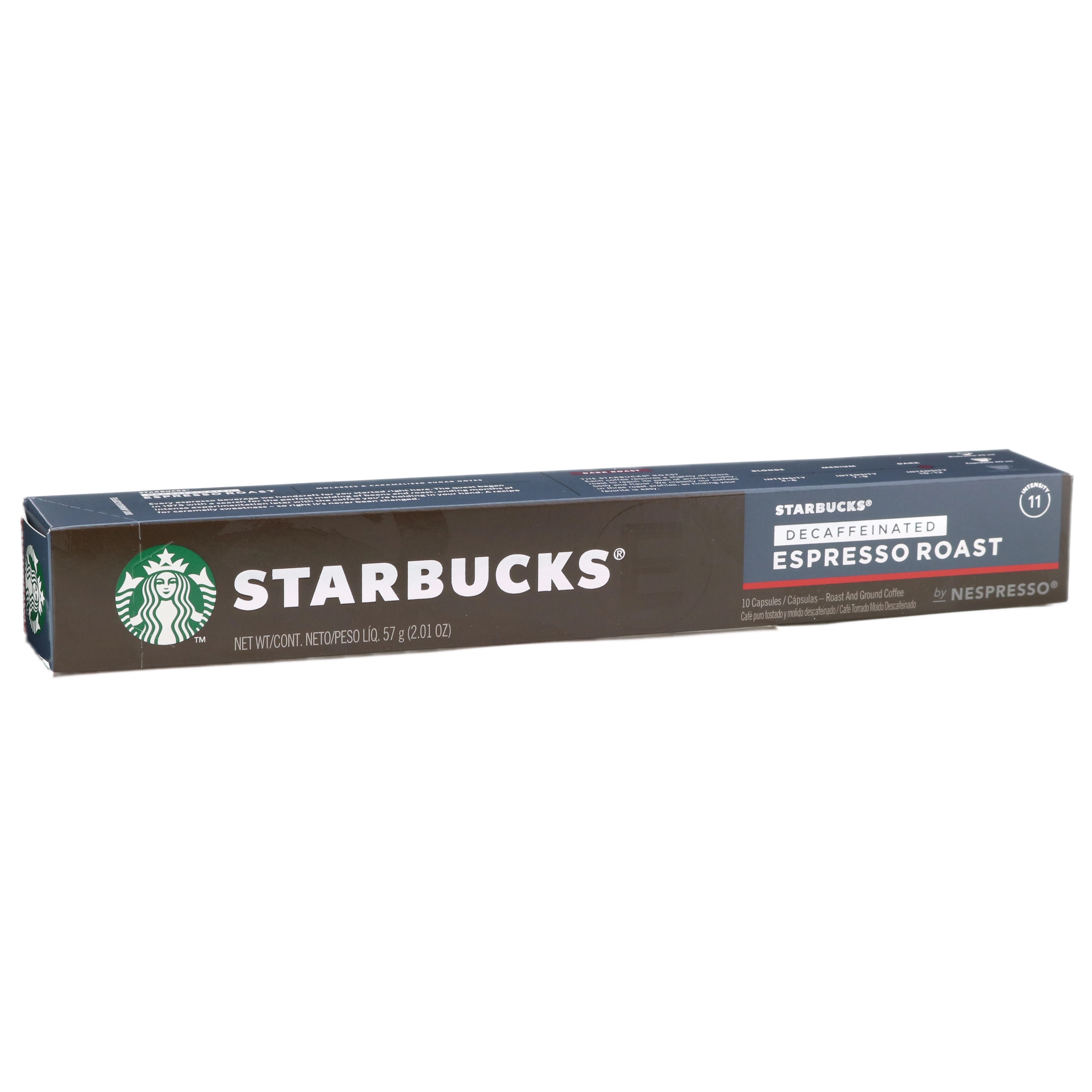 Starbucks Decaffeinated Espresso Roast Single Serve Coffee Capsules