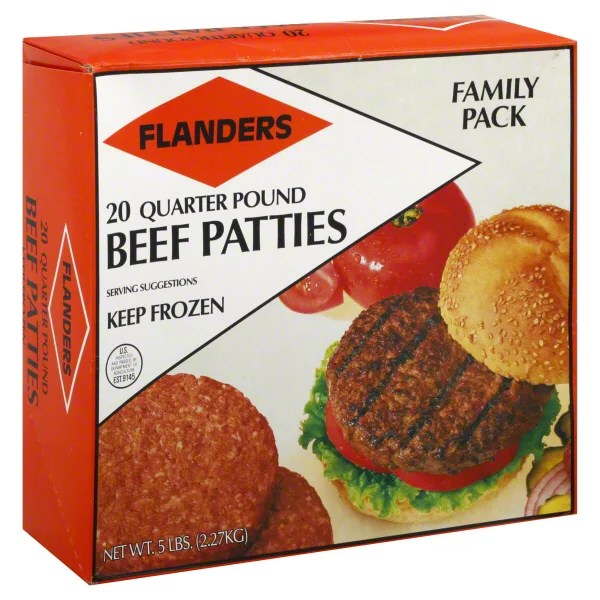 Flanders Quarter Pound Beef Patties Shop Meat at HEB