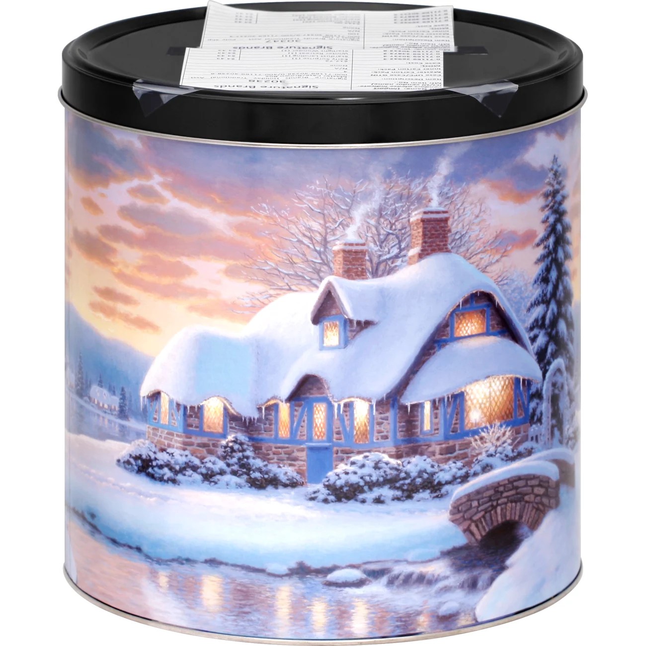 Signature Brands Winter Retreat Popcorn Tin Shop Snacks & Candy at HEB