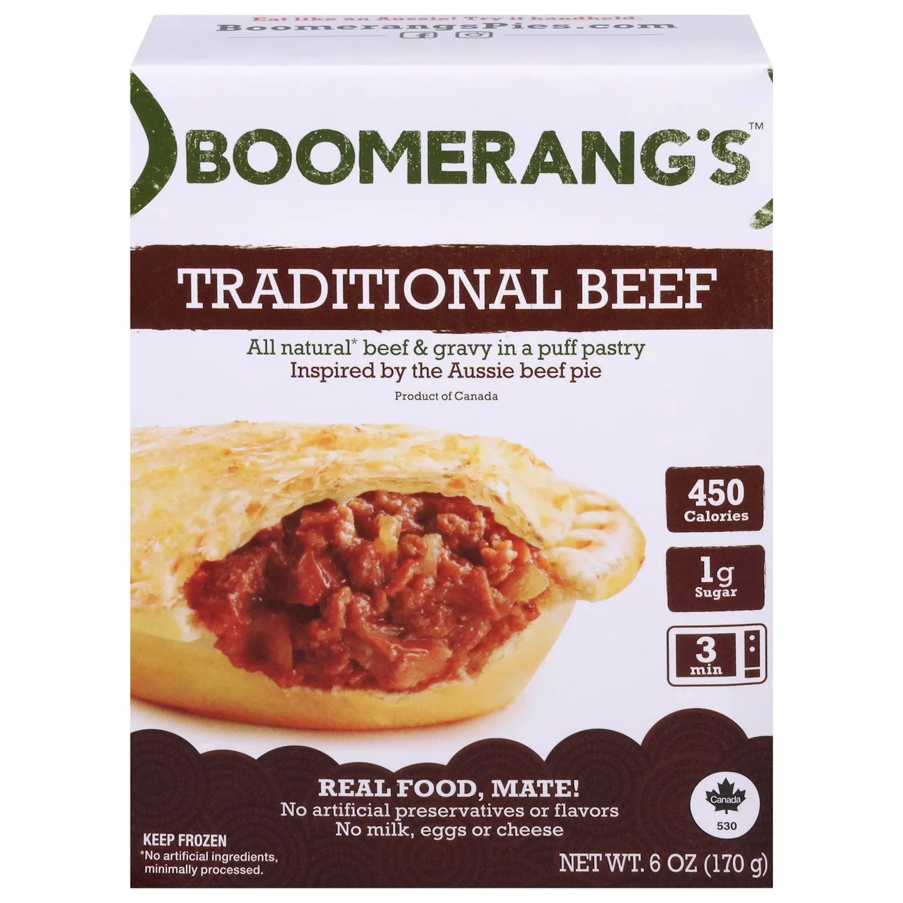 Boomerang's Traditional Beef Pie Shop Entrees & Sides at HEB