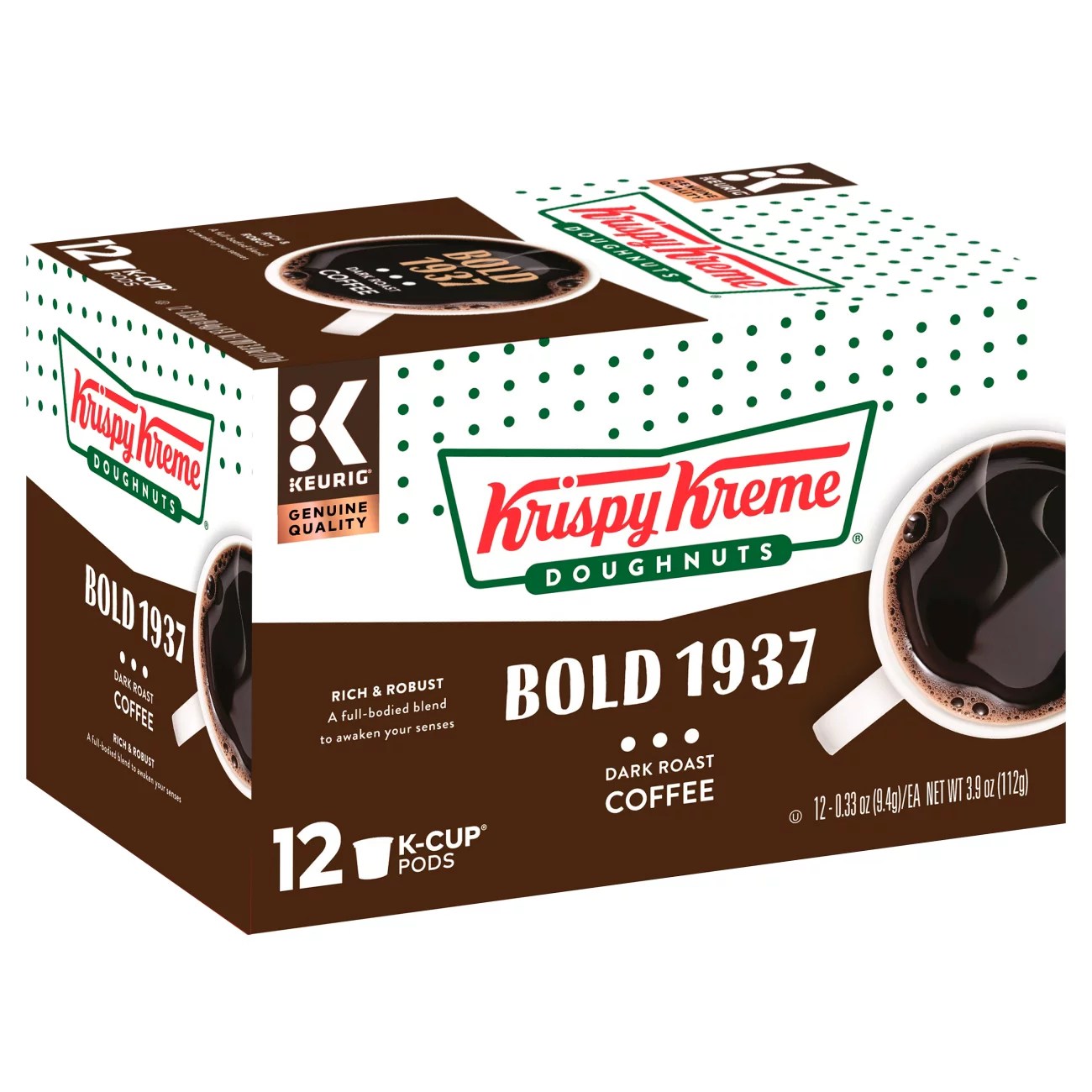 Krispy Kreme Bold 1937 Dark Roast Single Serve Coffee K Cups Shop