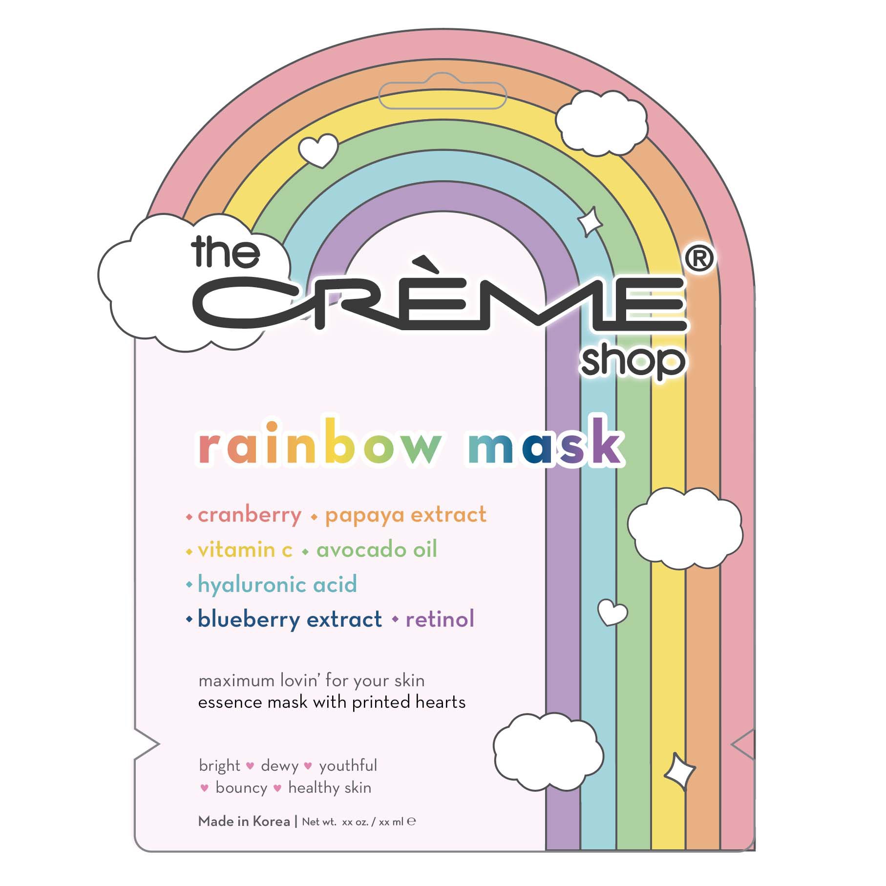 The Crème Shop Rainbow Face Mask Shop Facial Masks & Treatments at HEB