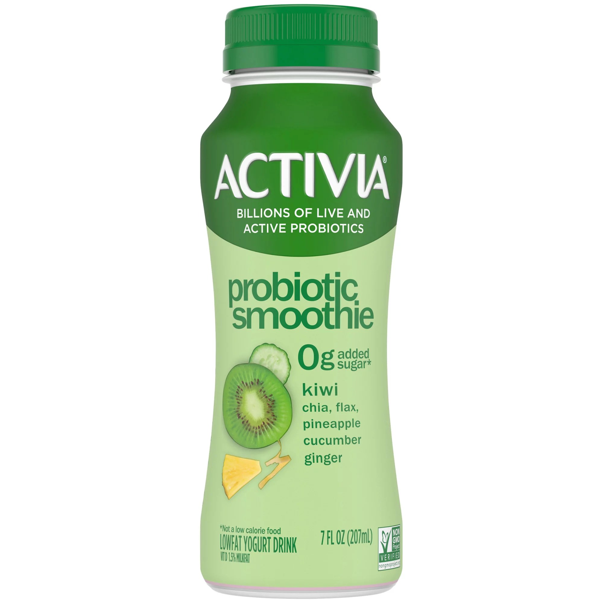 Activia Kiwi Pineapple Cucumber Probiotic Smoothie Shop Yogurt at HEB