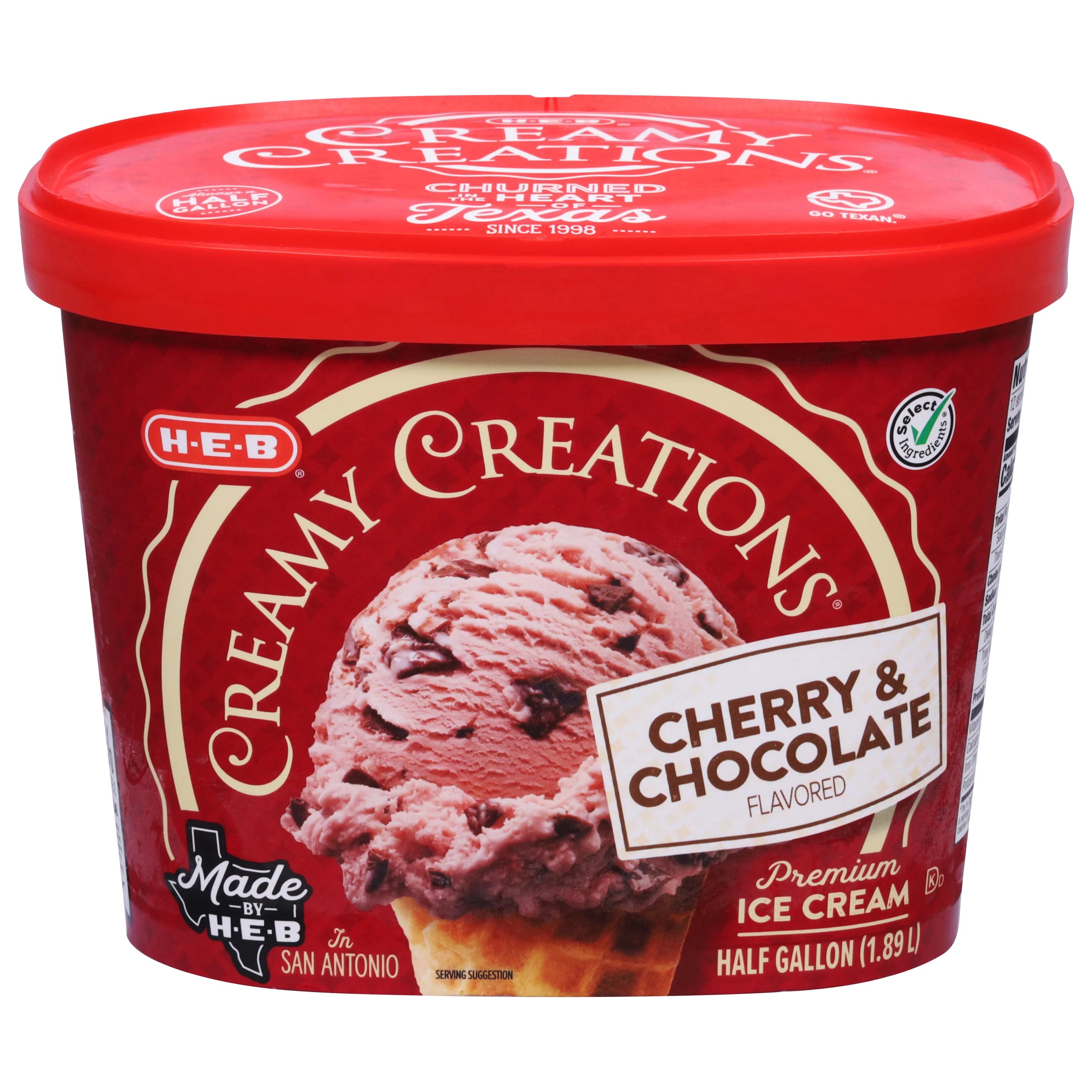 HEB Select Ingredients Creamy Creations Cherry & Chocolate Limited