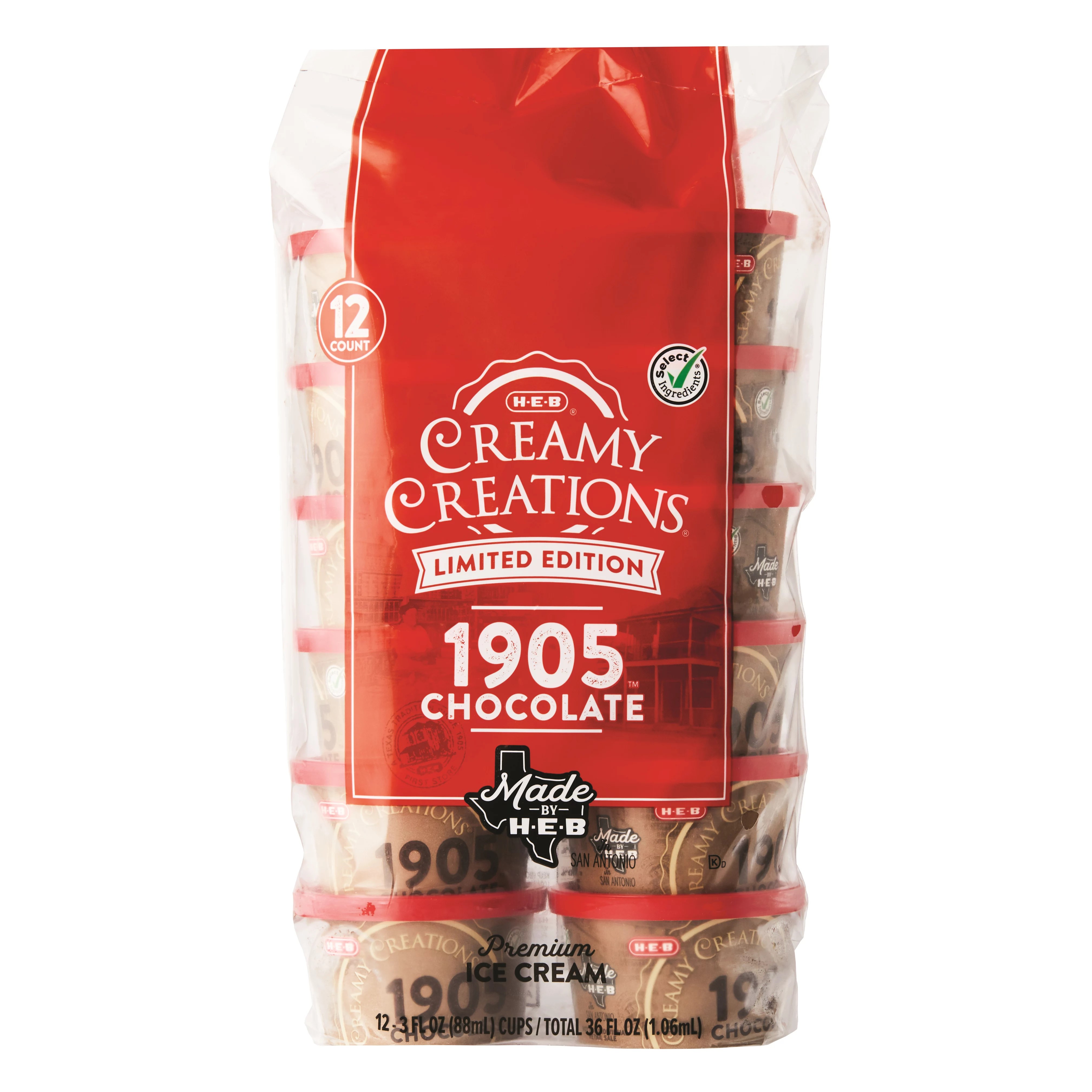HEB Select Ingredients Creamy Creations 1905 Chocolate Limited