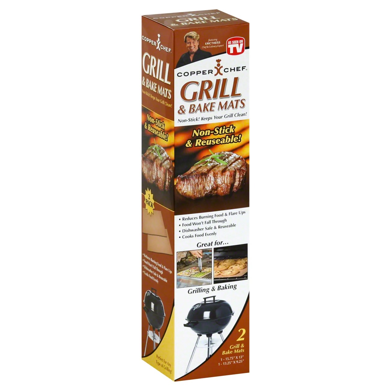 As Seen On TV Copper Chef Grill & Bake Mats Shop Kitchen & Dining at