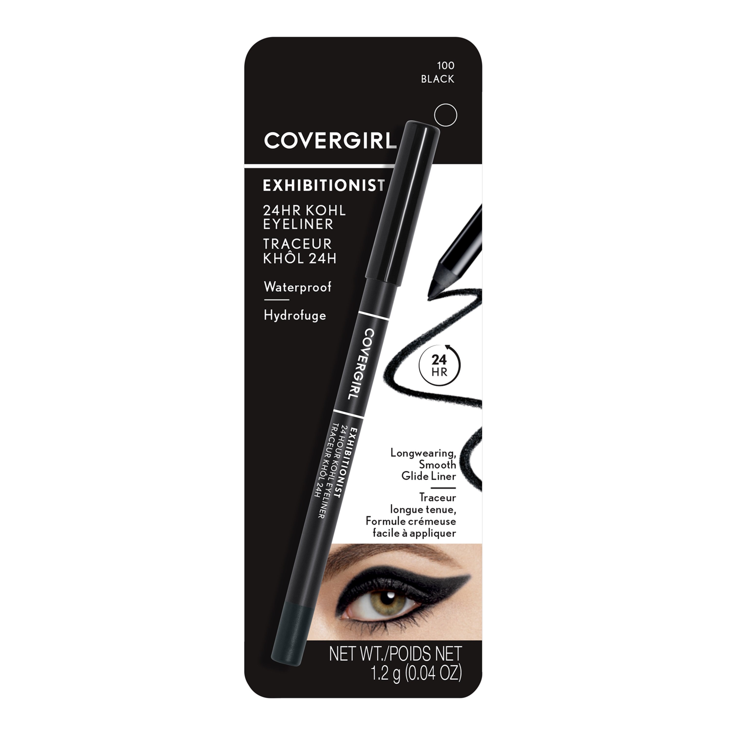 Covergirl Exhibitionist 24Hour Kohl Eyeliner 100 Black Shop Eyes at