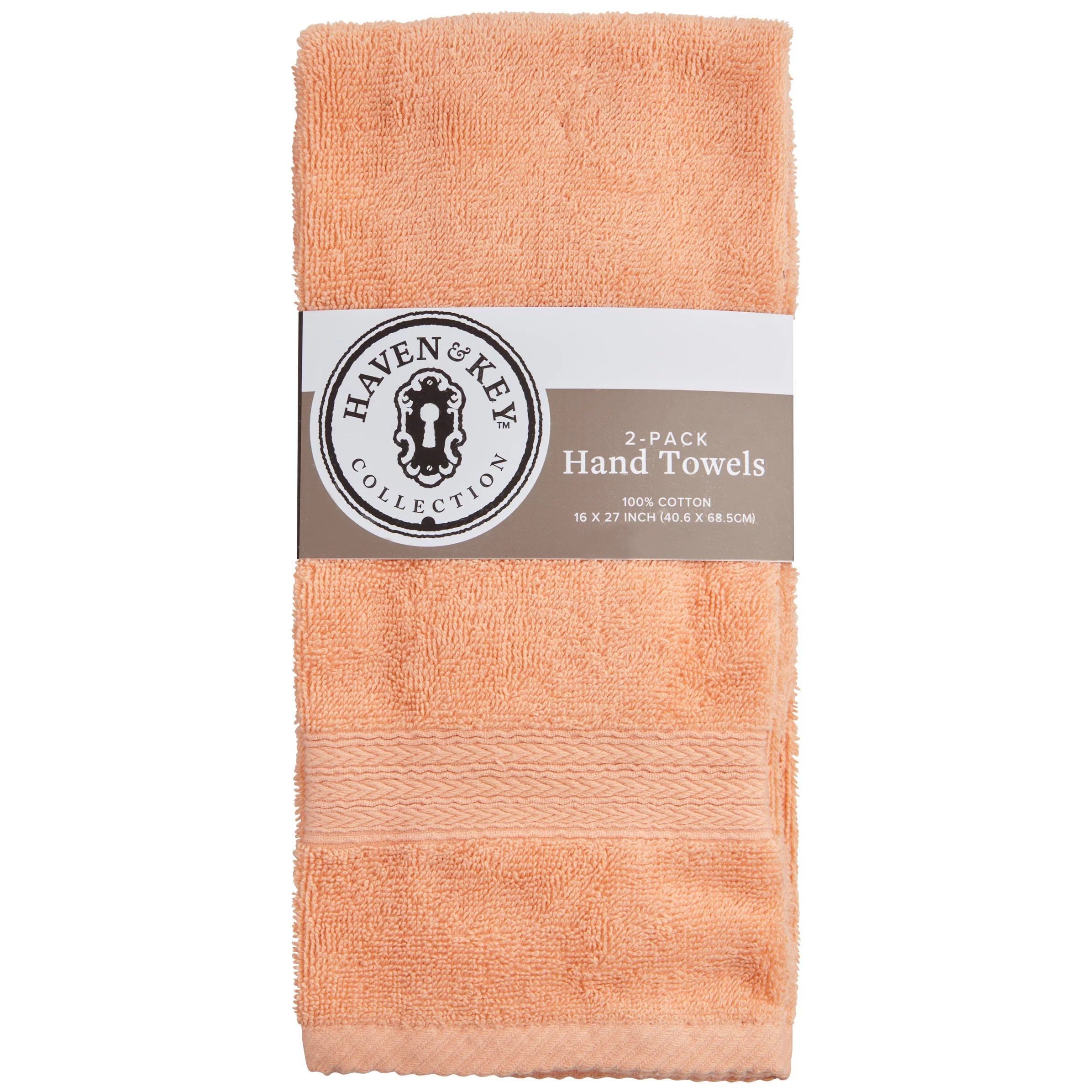 Haven & Key Blush Hand Towels Shop Towels & Washcloths at HEB